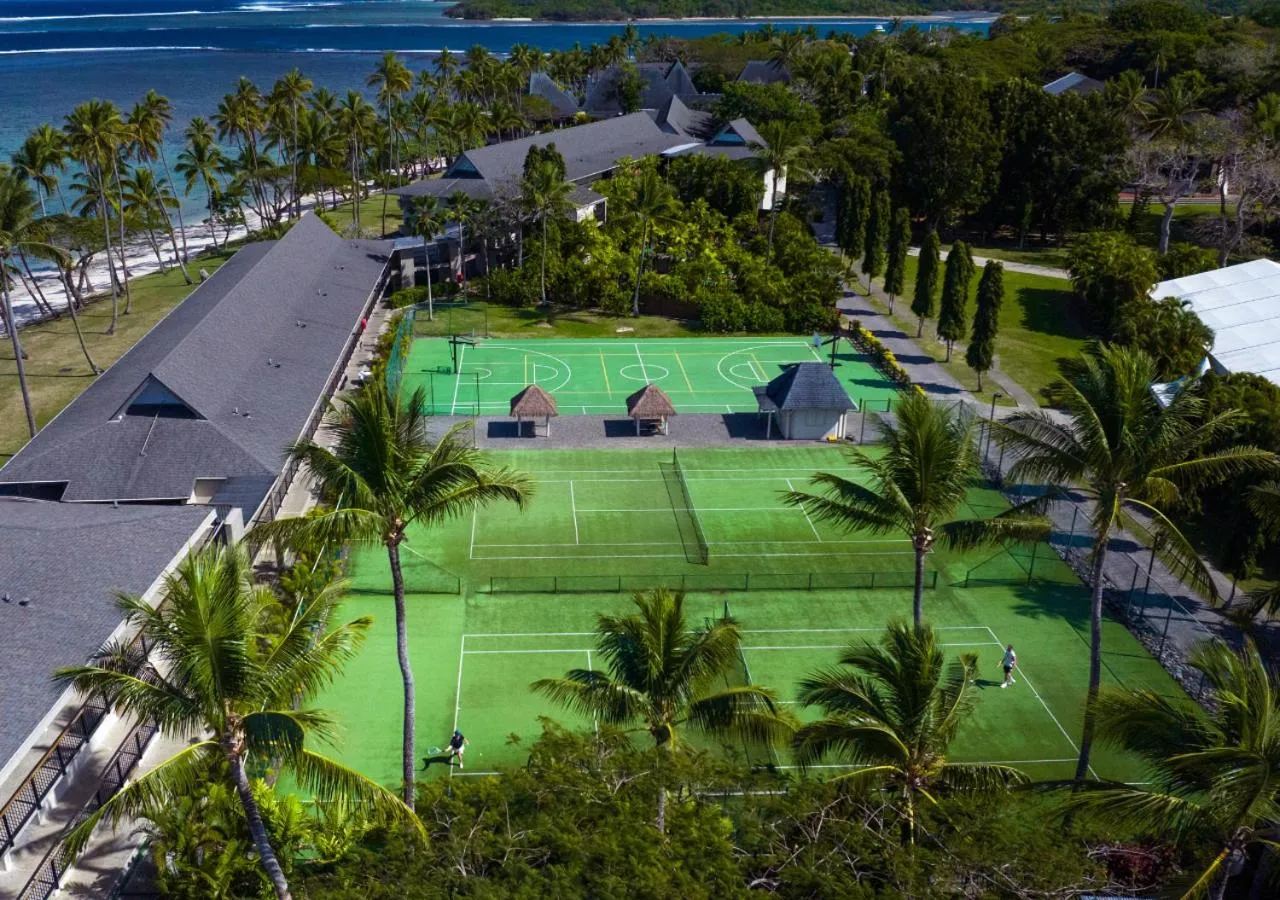 Tennis court in Shangri-La Yanuca Island, Fiji