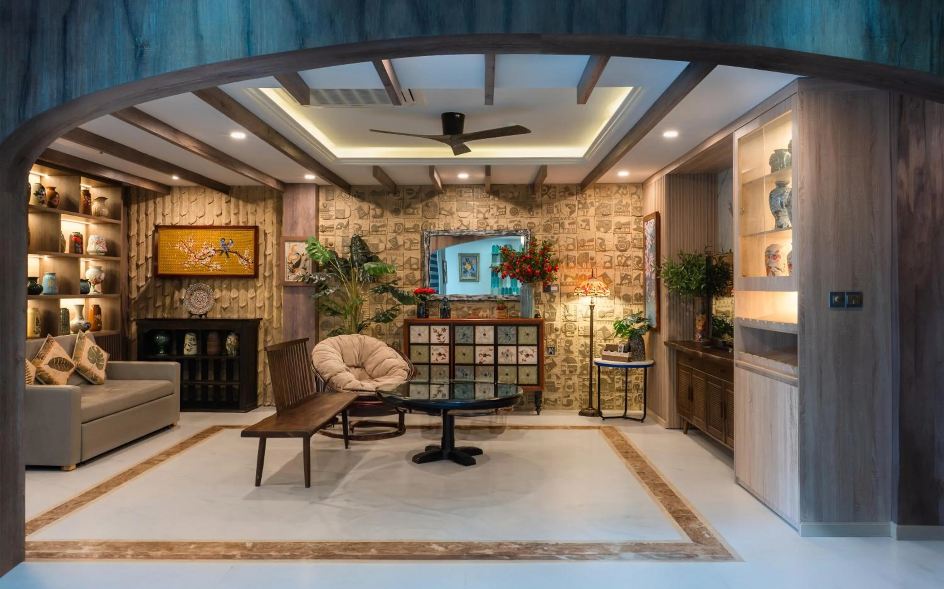 Living room in Aaron Boutique Hotel