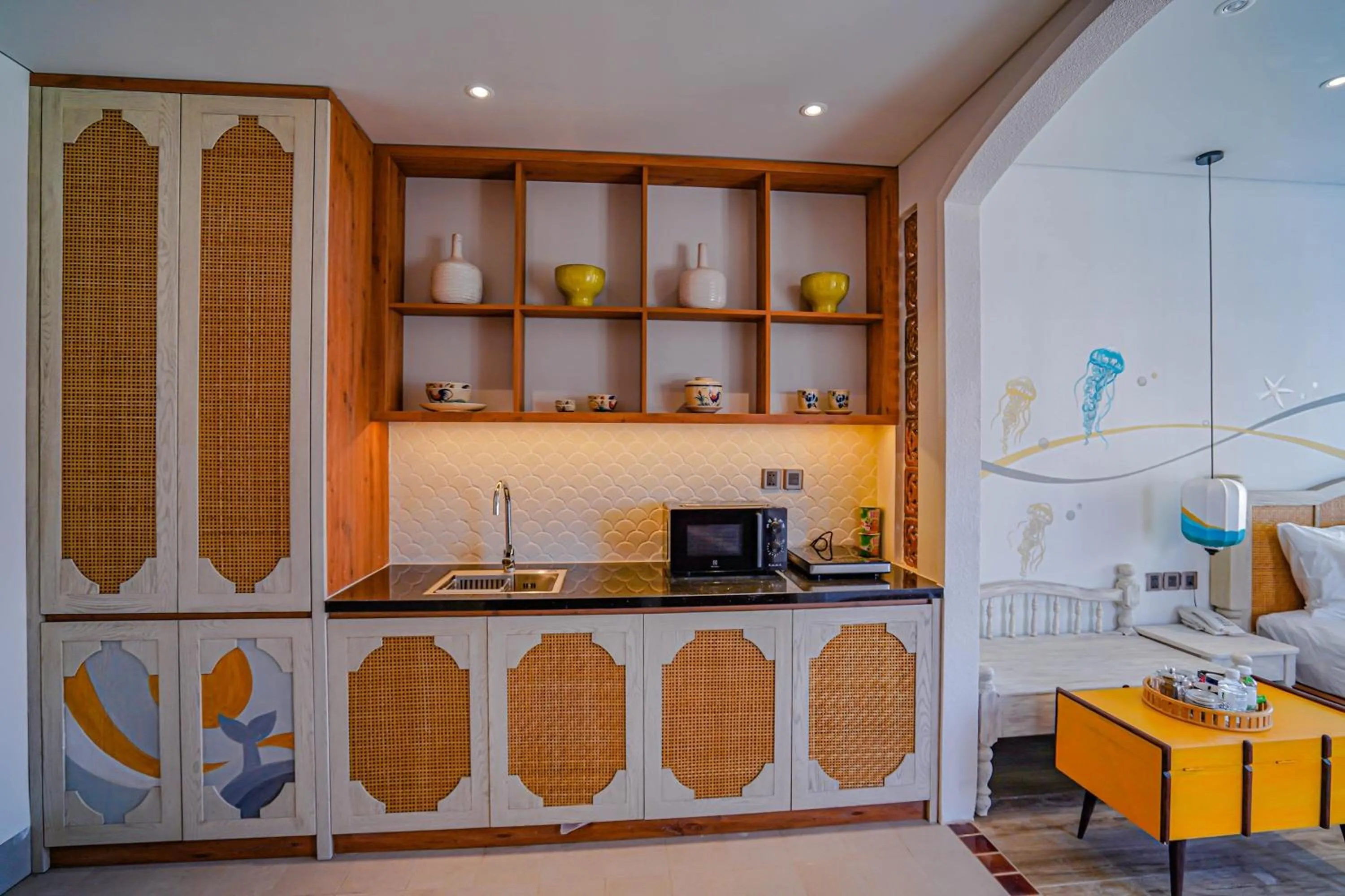 Kitchen or kitchenette in Seahorse Signature Danang Hotel by Haviland