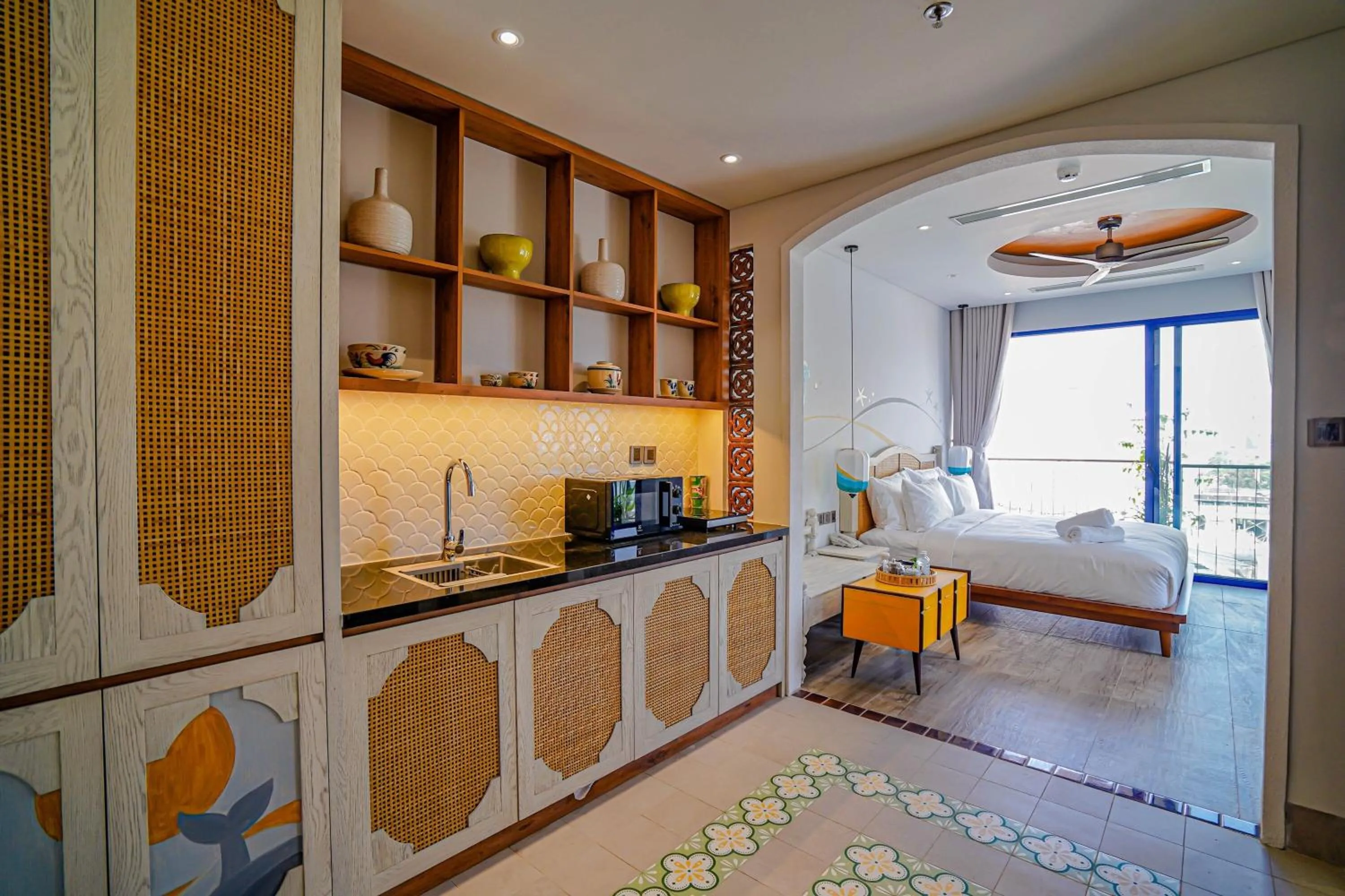kitchen in Seahorse Signature Danang Hotel by Haviland