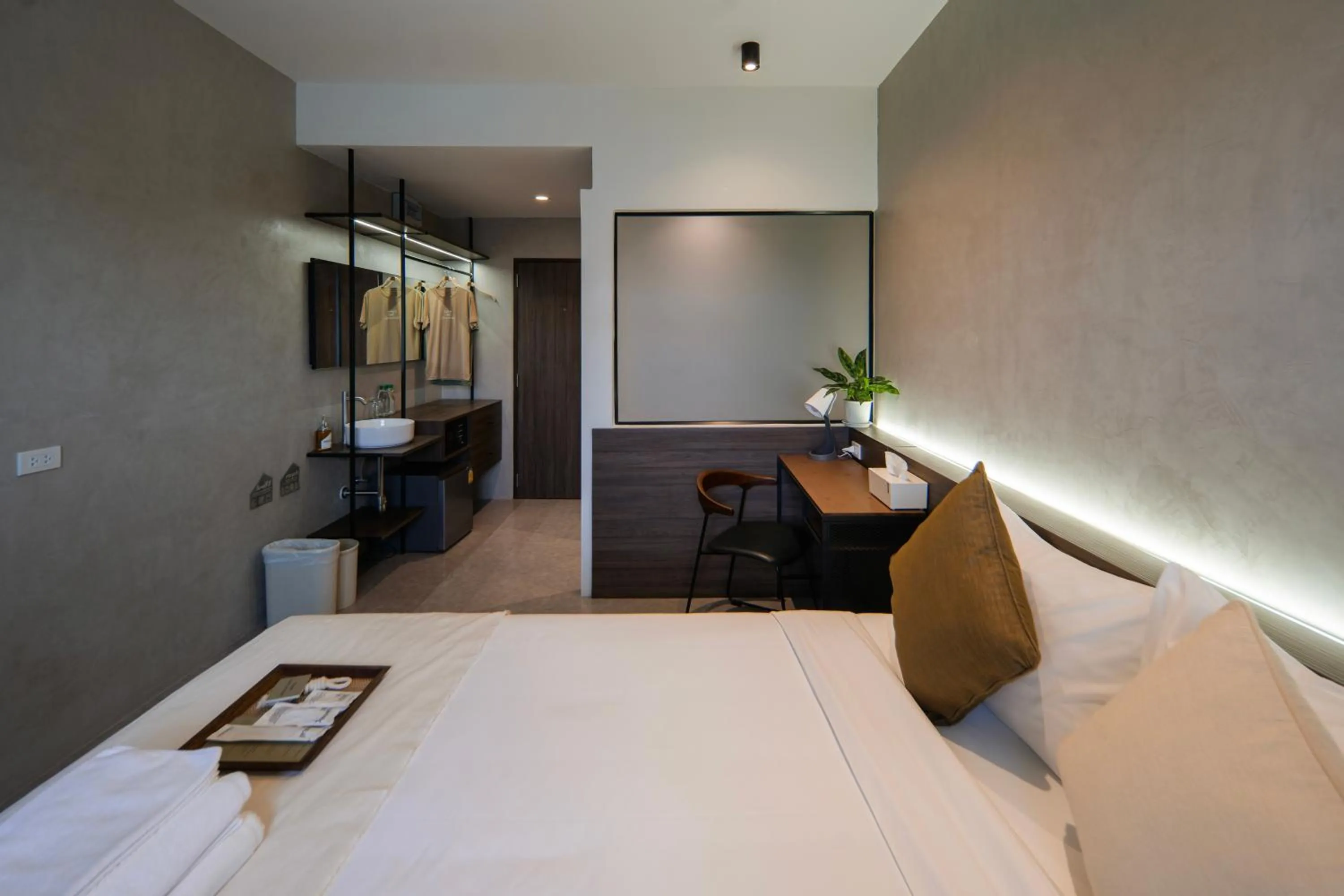 Bed in C'HOUSE Bangkok