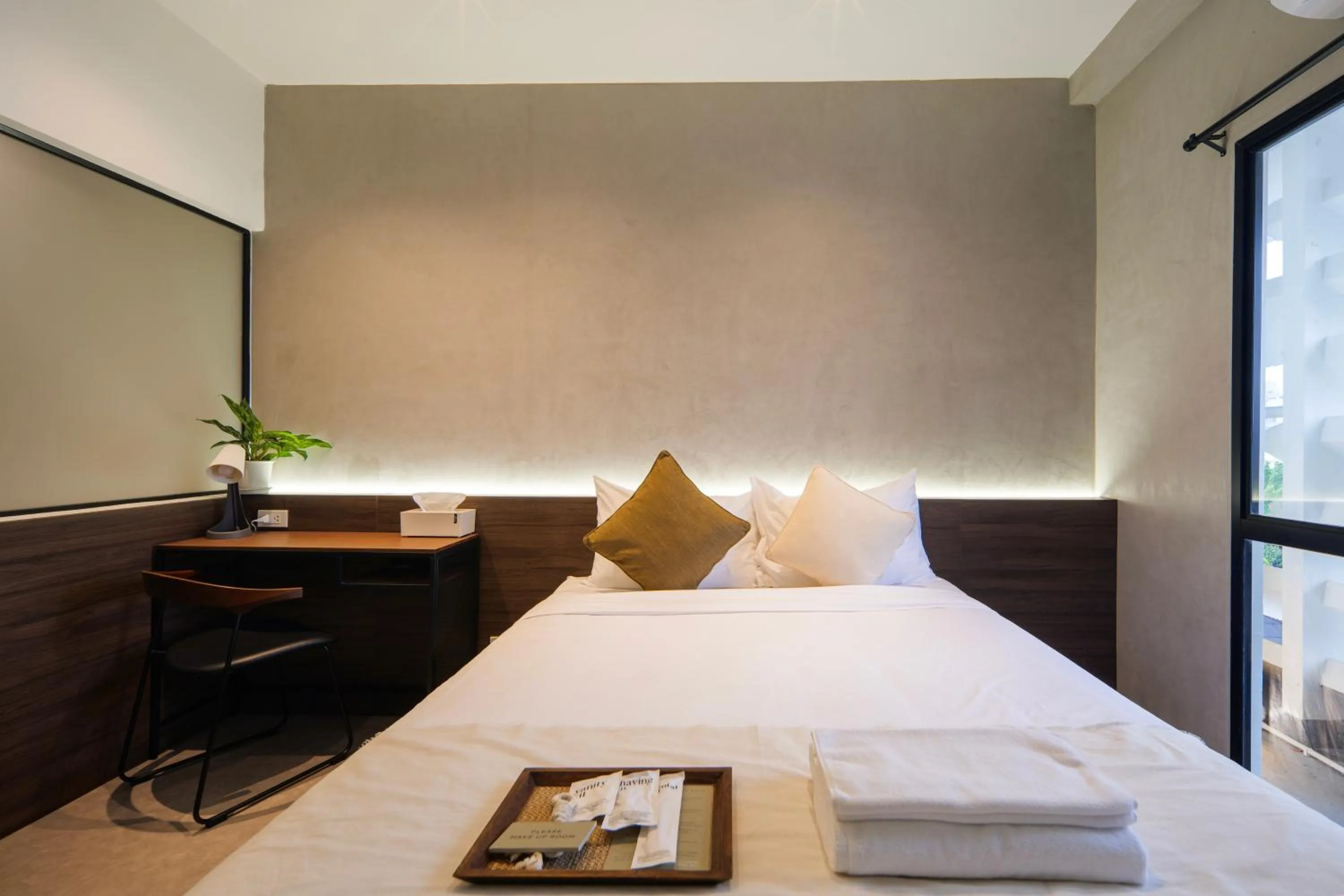 Bed in C'HOUSE Bangkok