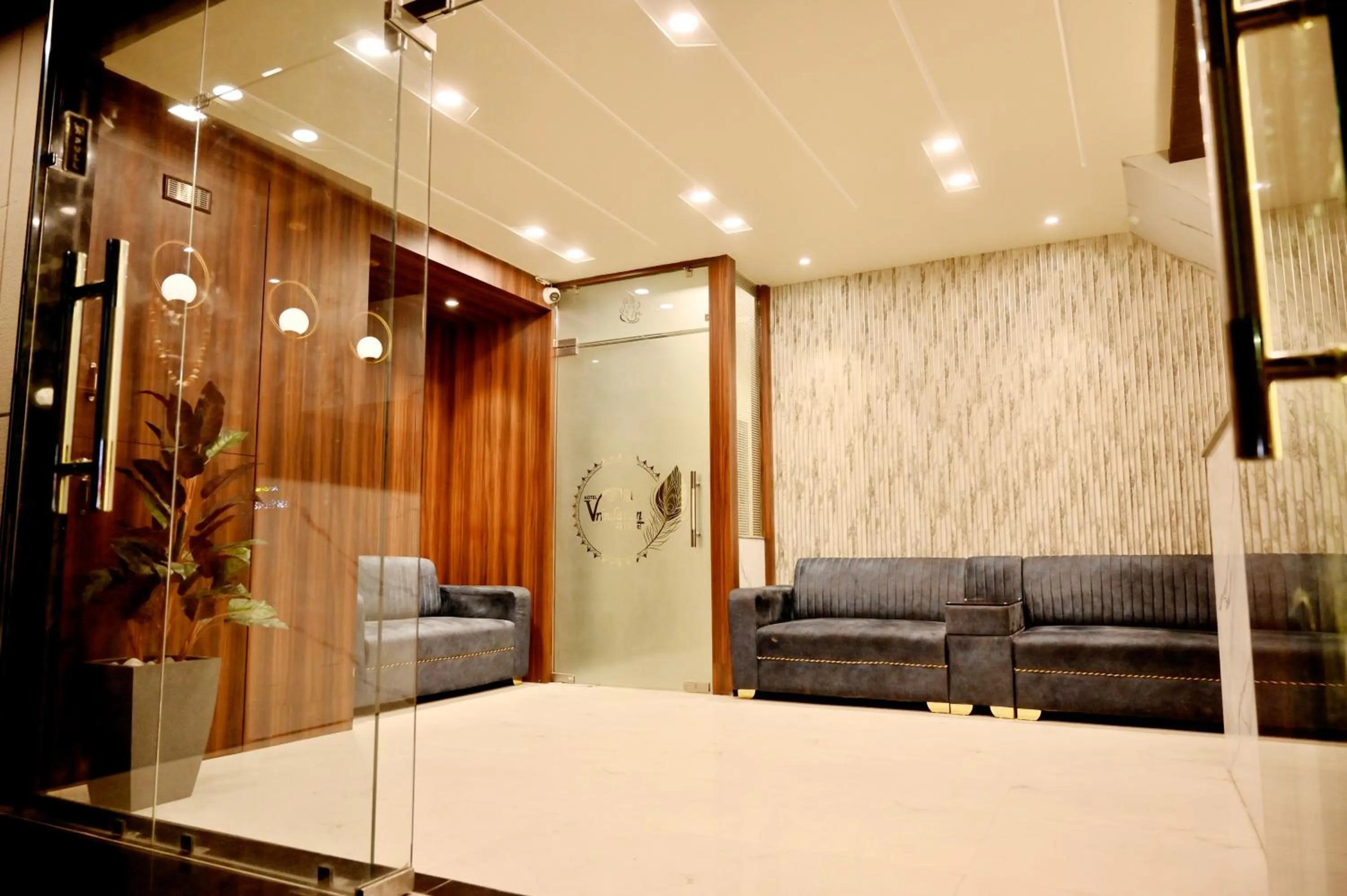 Lobby or reception in Hotel Vrindavan Palace