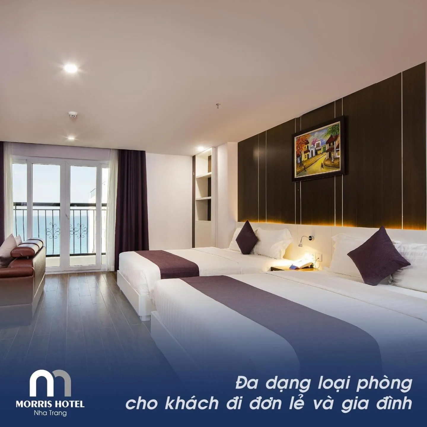 Photo of the whole room, Bed in Morris Hotel Nha Trang