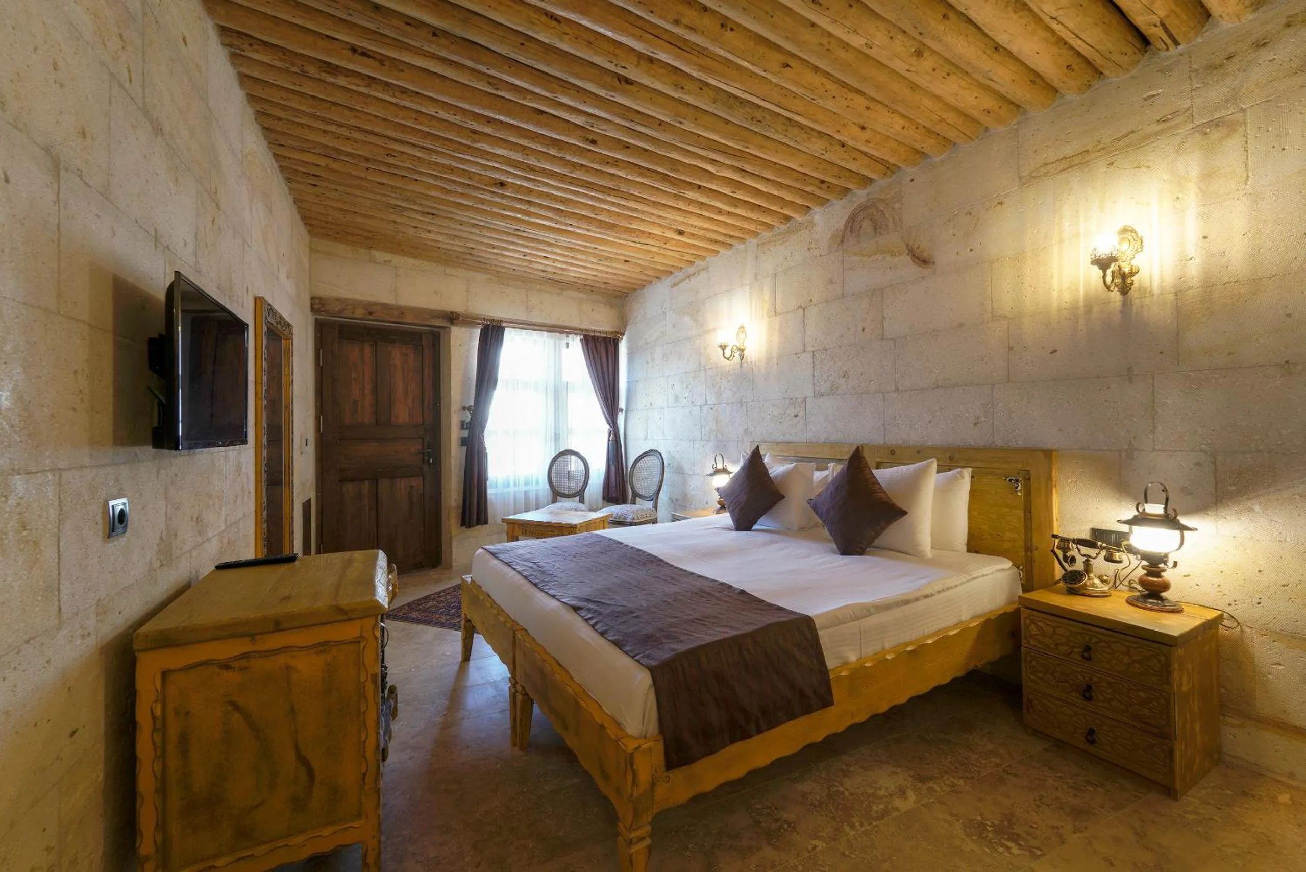 Bed in Doctor's Cave Cappadocia