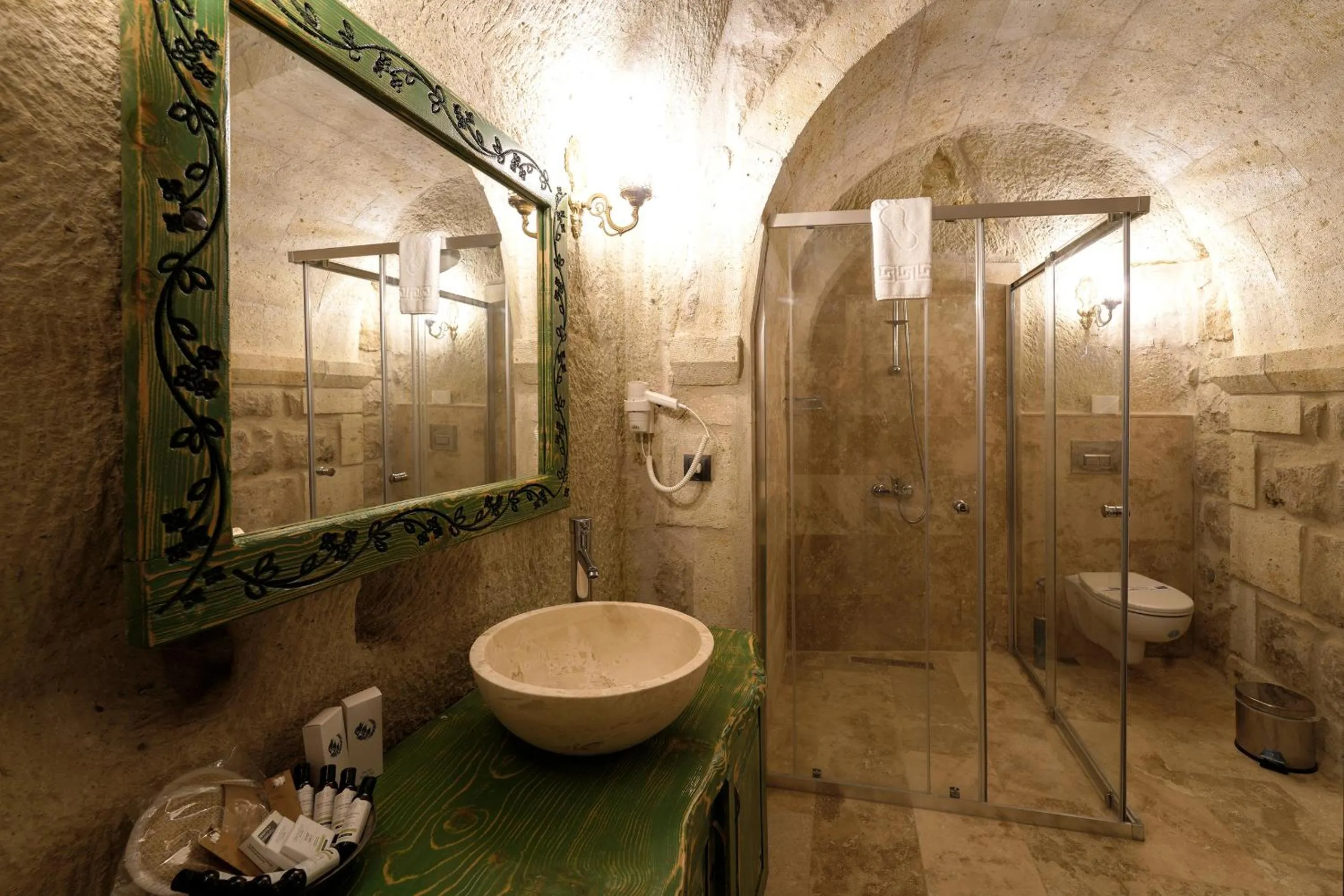 Shower in Doctor's Cave Cappadocia