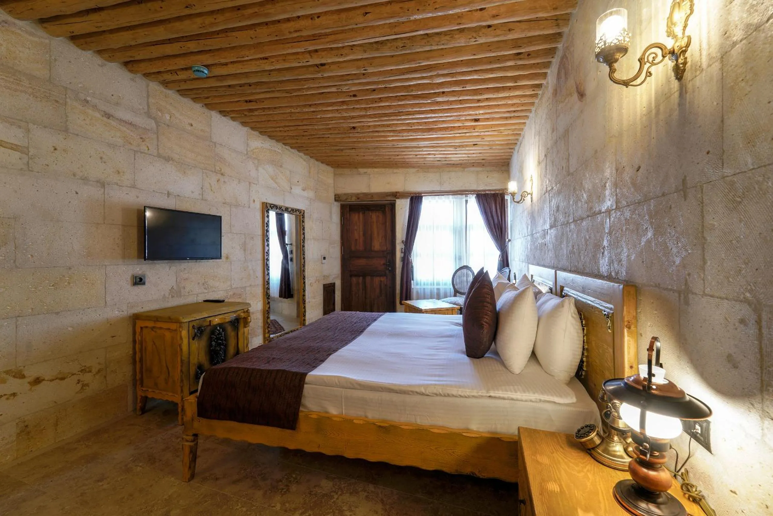 Bed in Doctor's Cave Cappadocia