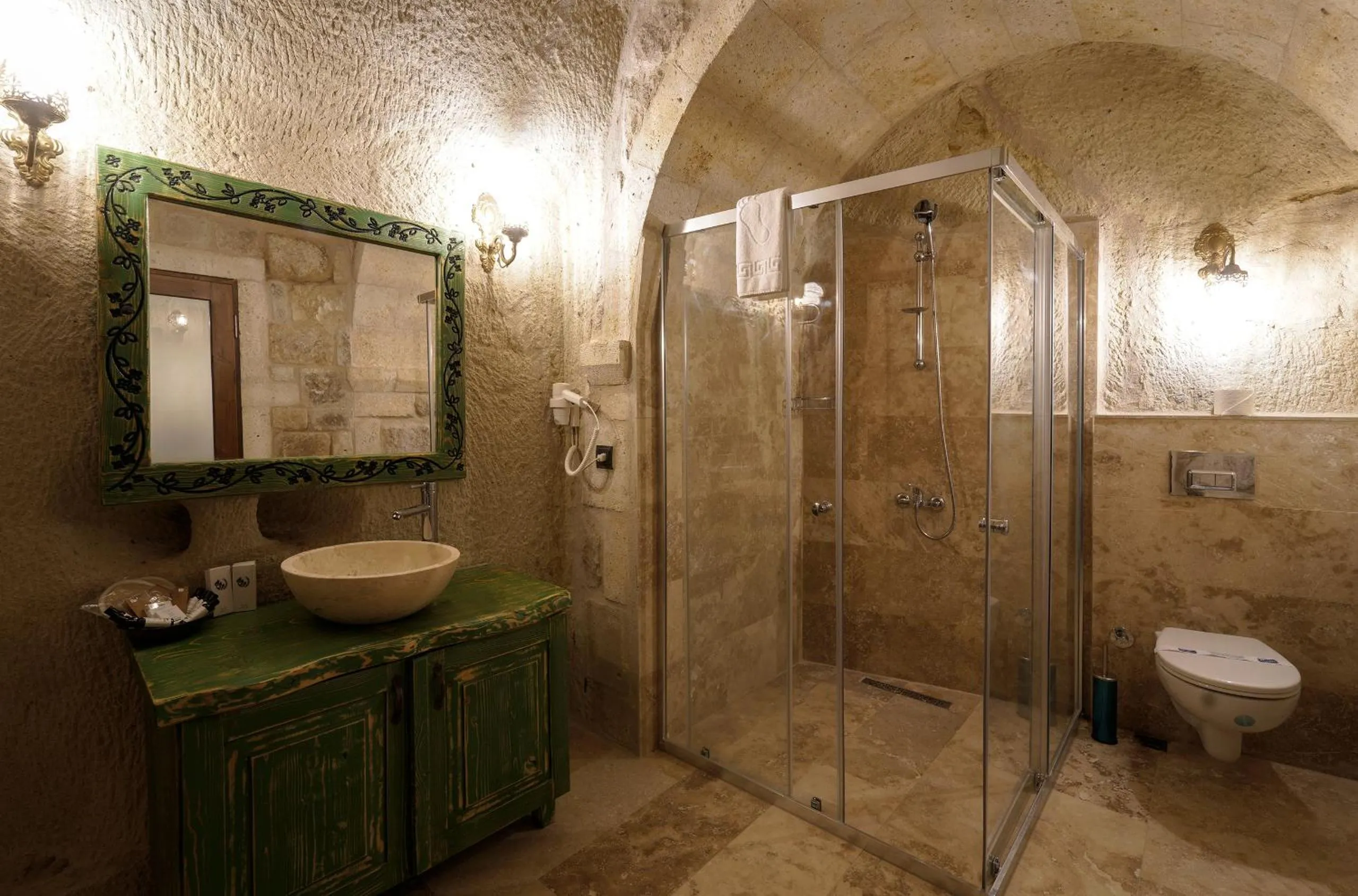 Shower in Doctor's Cave Cappadocia