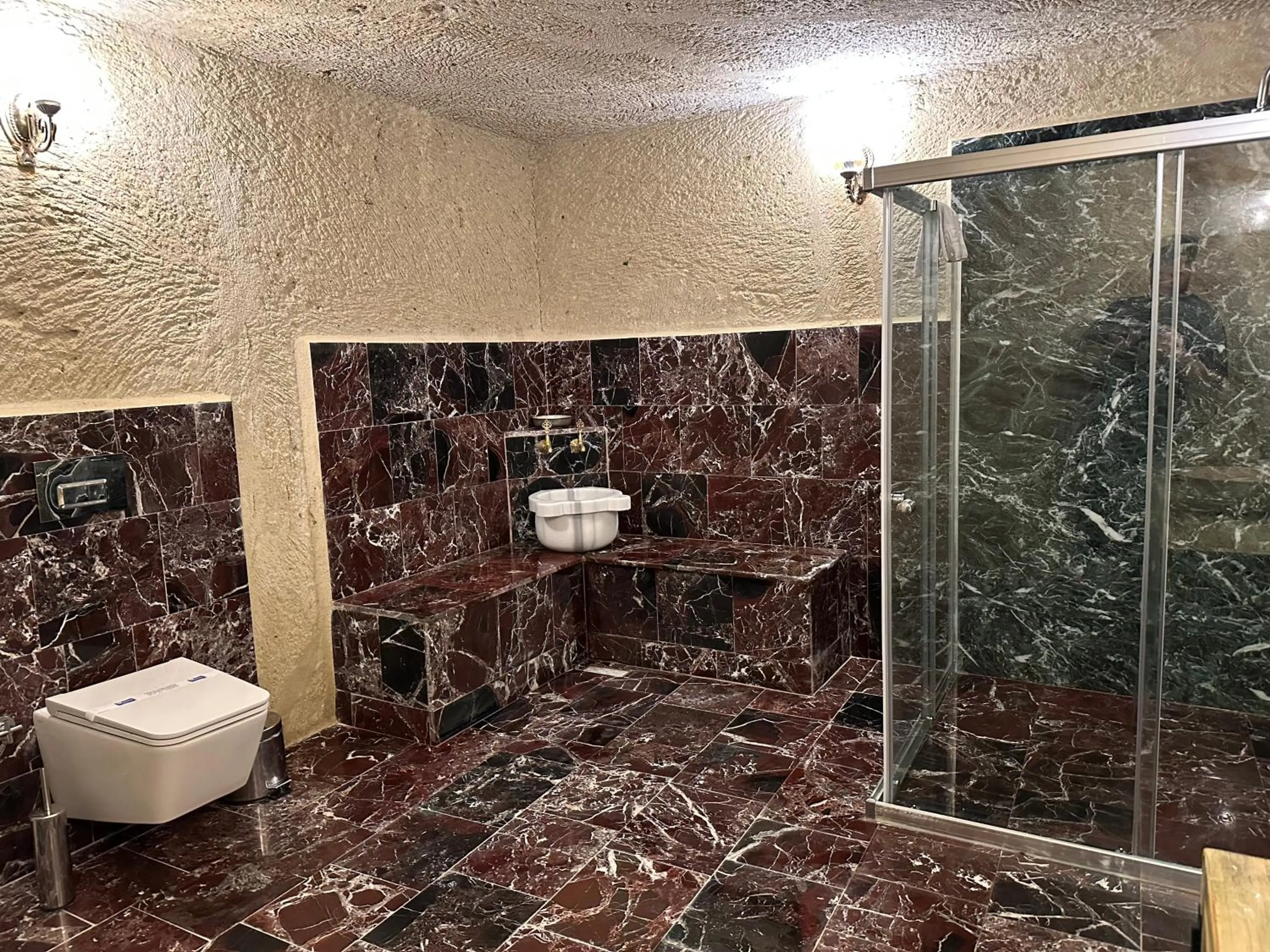 Shower in Doctor's Cave Cappadocia