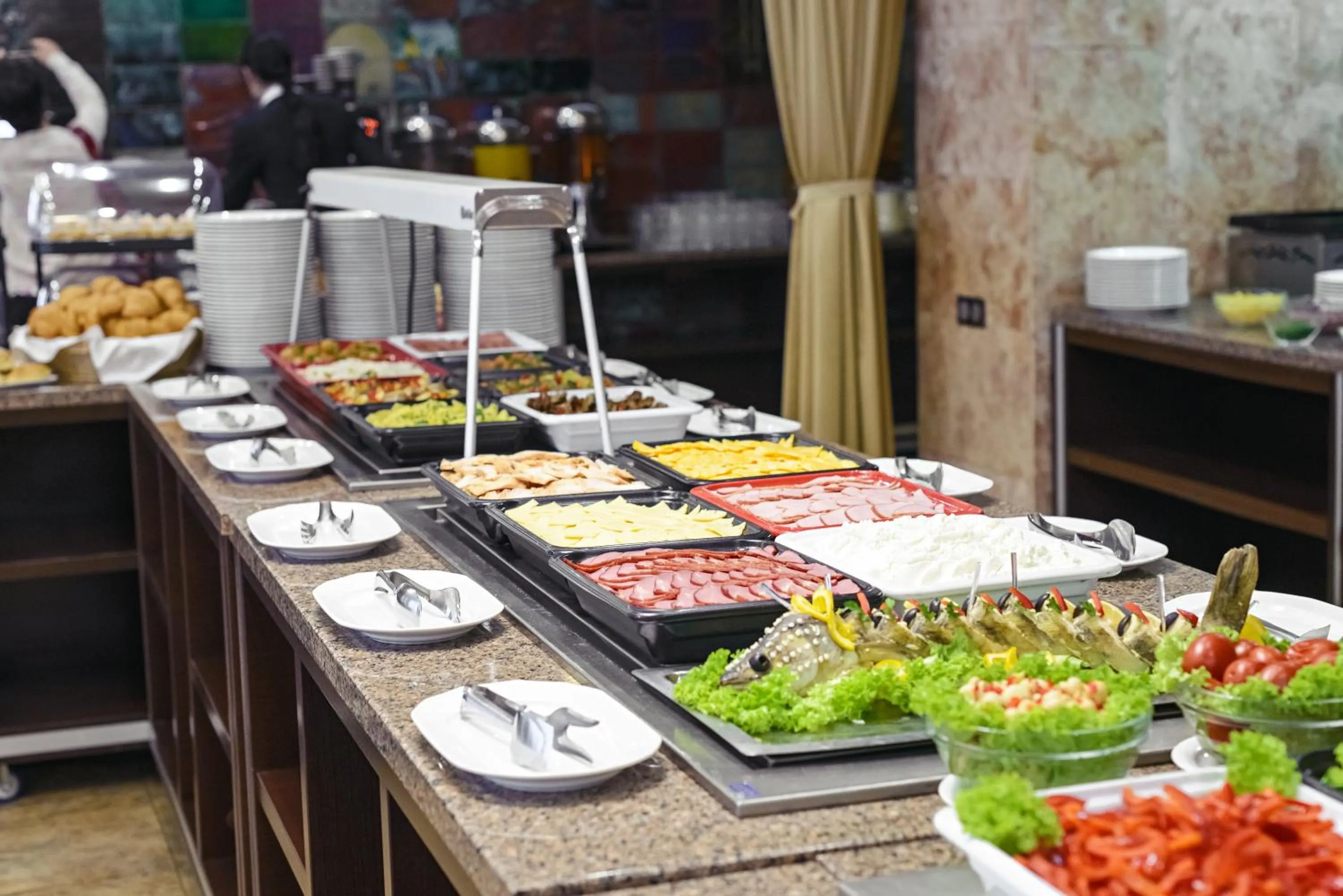 Buffet breakfast in Premier Hotel Rus