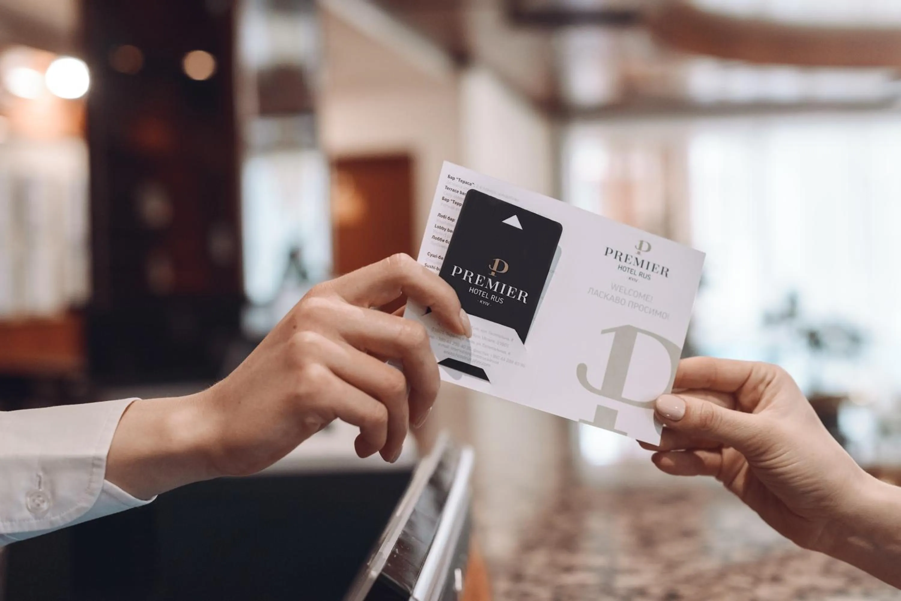 Lobby or reception in Premier Hotel Rus