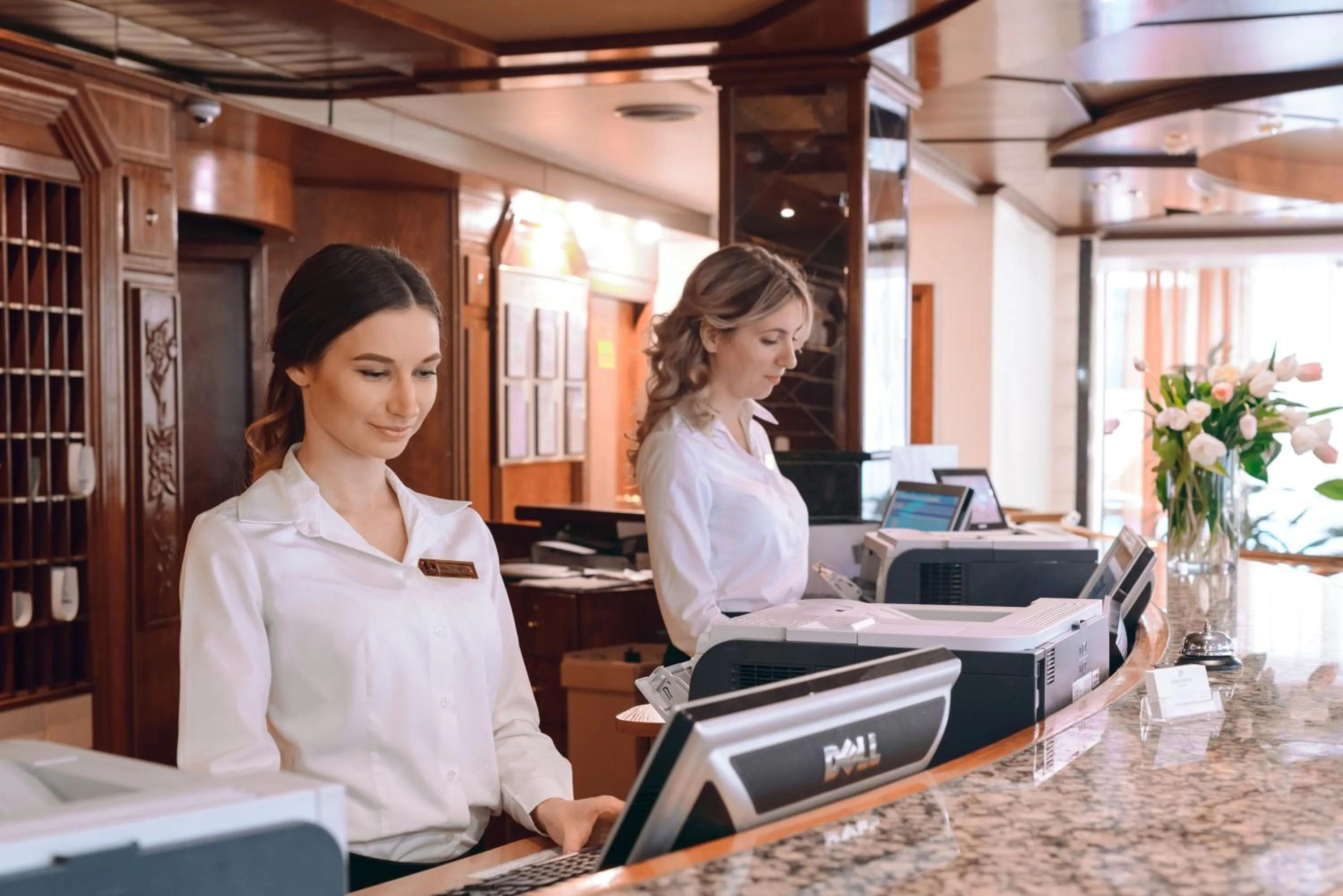 Lobby or reception in Premier Hotel Rus
