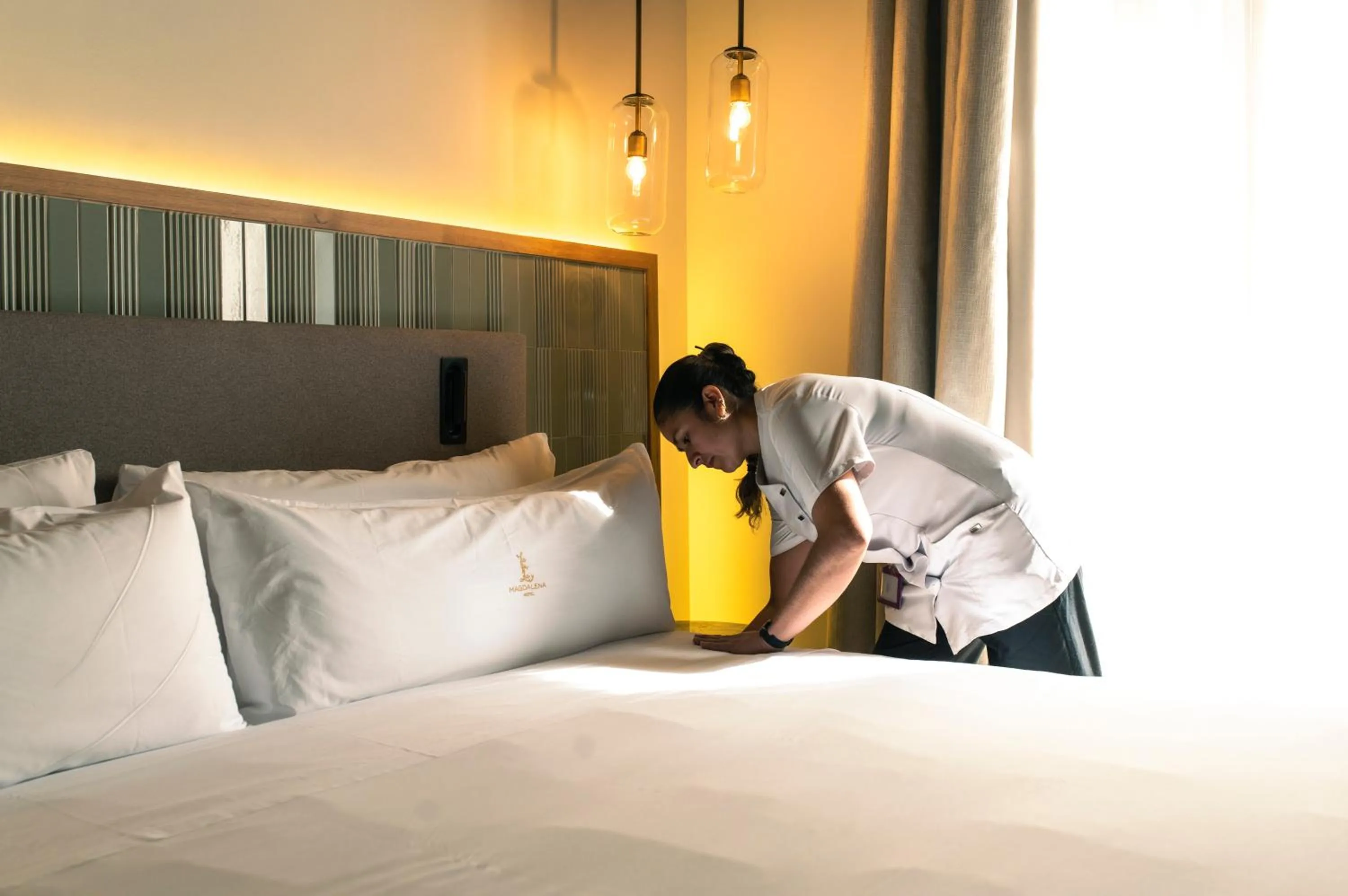 Bed in Legado Magdalena Hotel