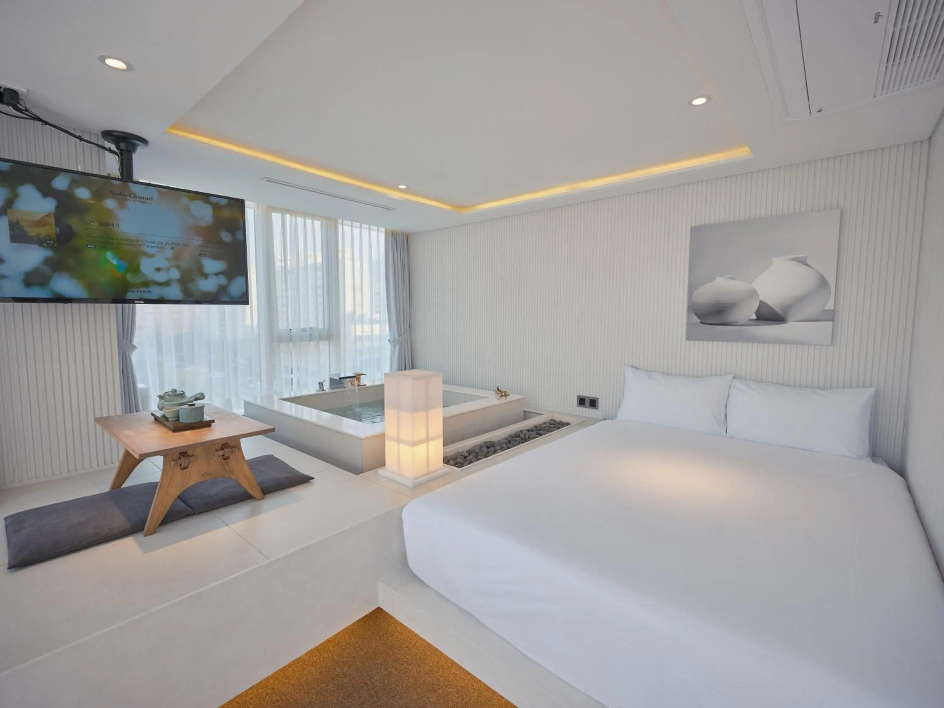 Bed in The Leap Seoul Sadang