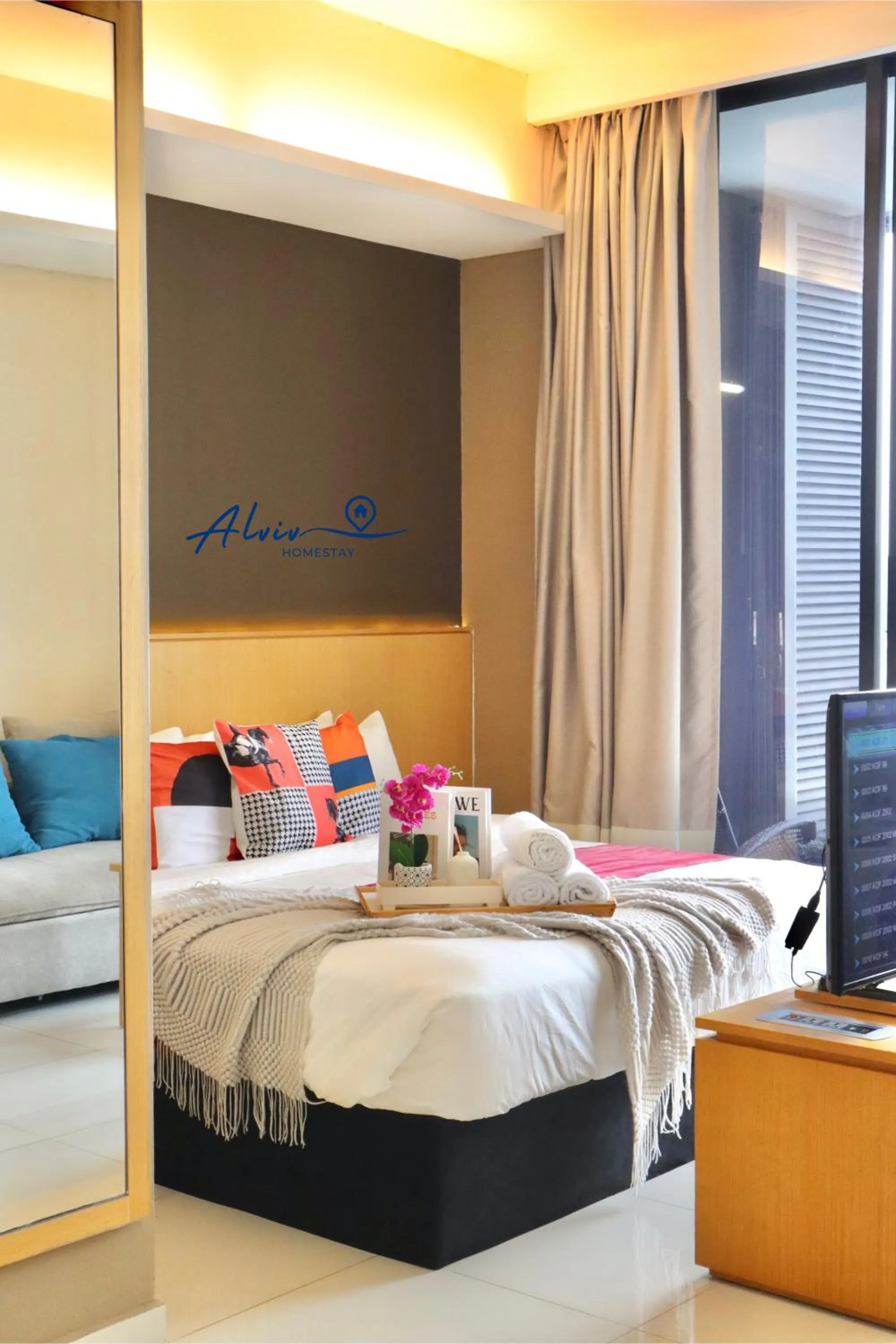 Bed in Alviv 99 Suites I Family Suite I 4-7 pax I 5minsMelakaCruise I JonkerSt
