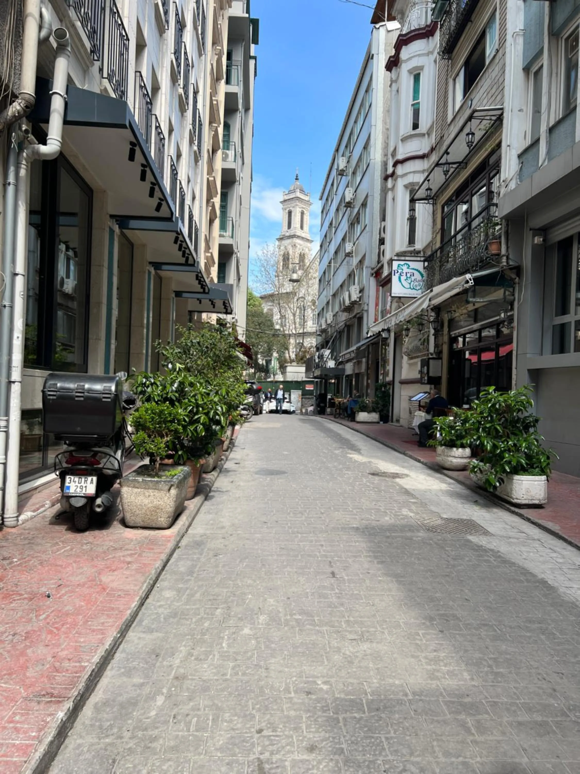 Street view in Golden Door Hotel