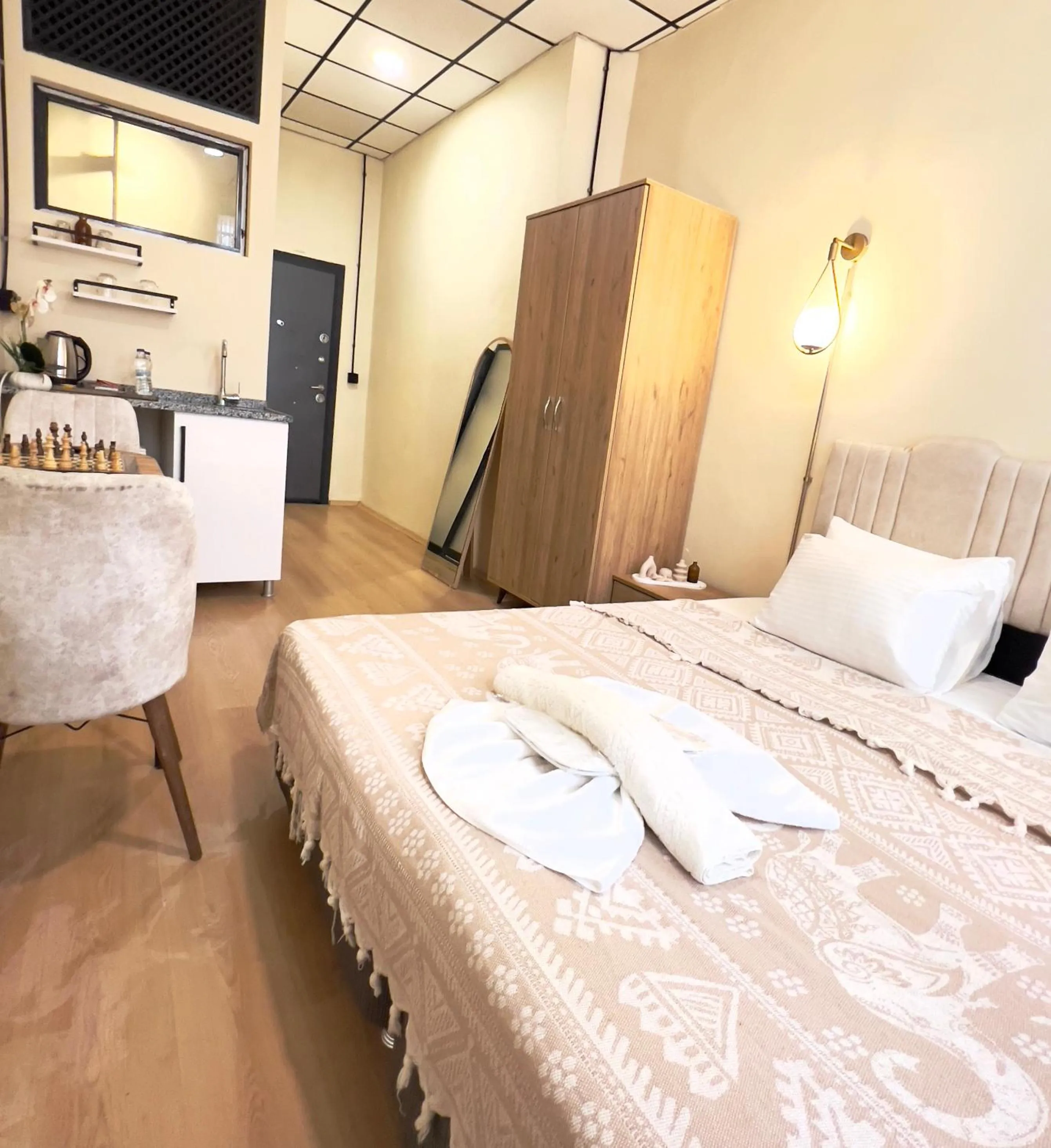 kitchen in Golden Door Hotel