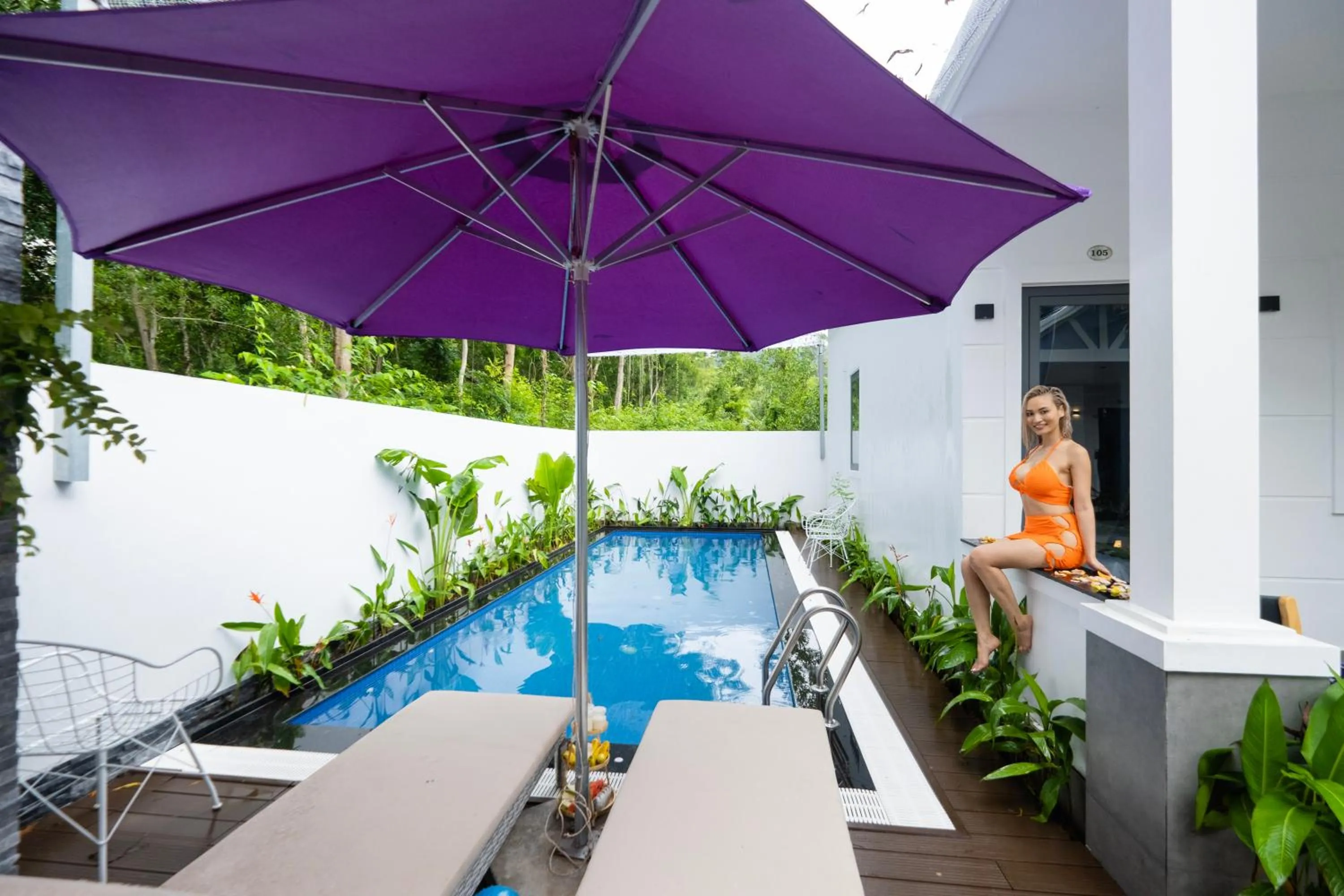 Swimming pool in NatalieLe's Homestay