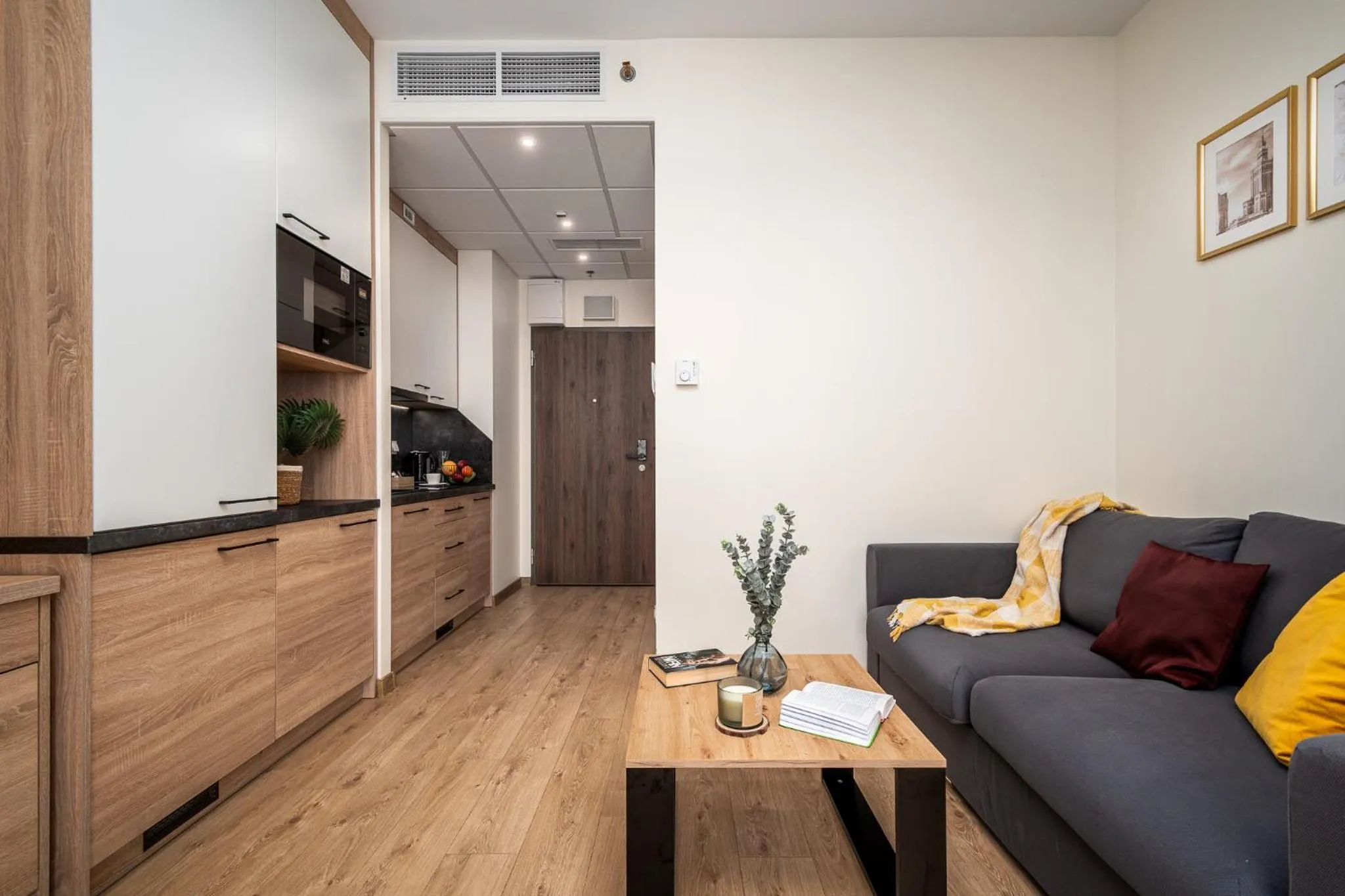 Living room in Warsview Apartments