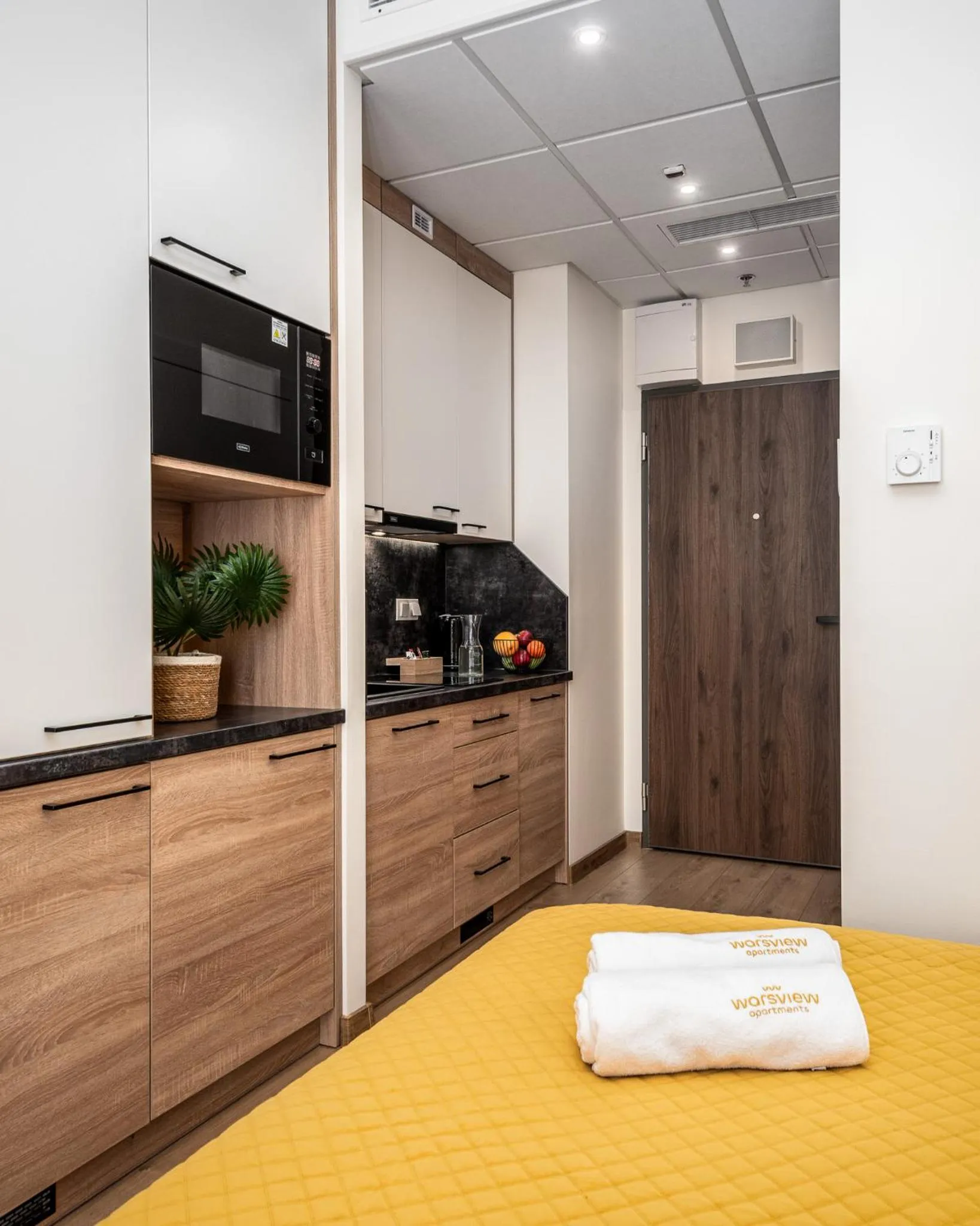 Coffee/tea facilities, Bed in Warsview Apartments