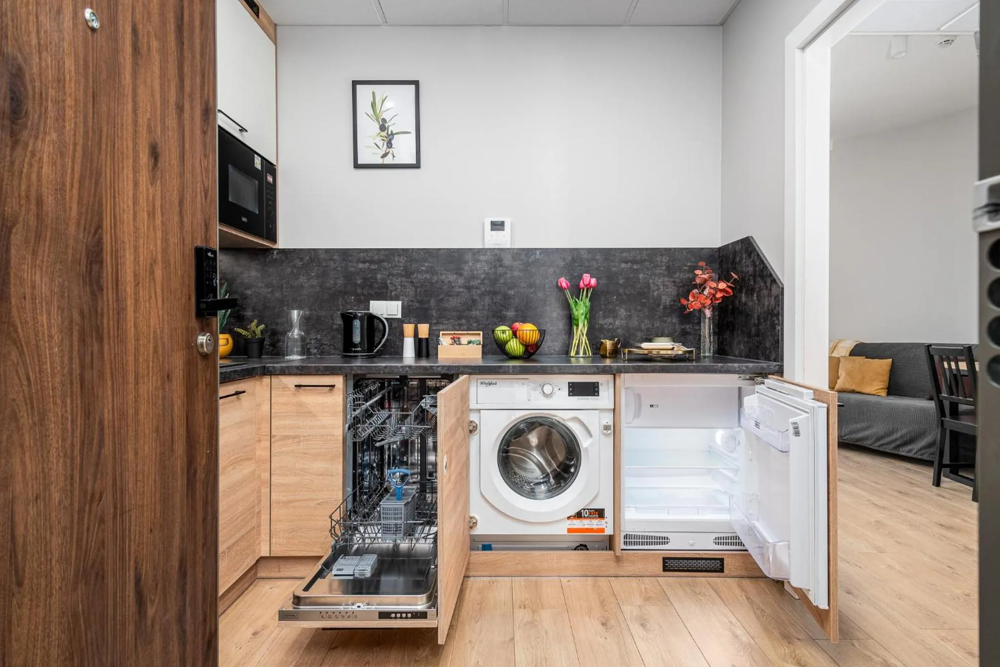 Kitchen or kitchenette in Warsview Apartments