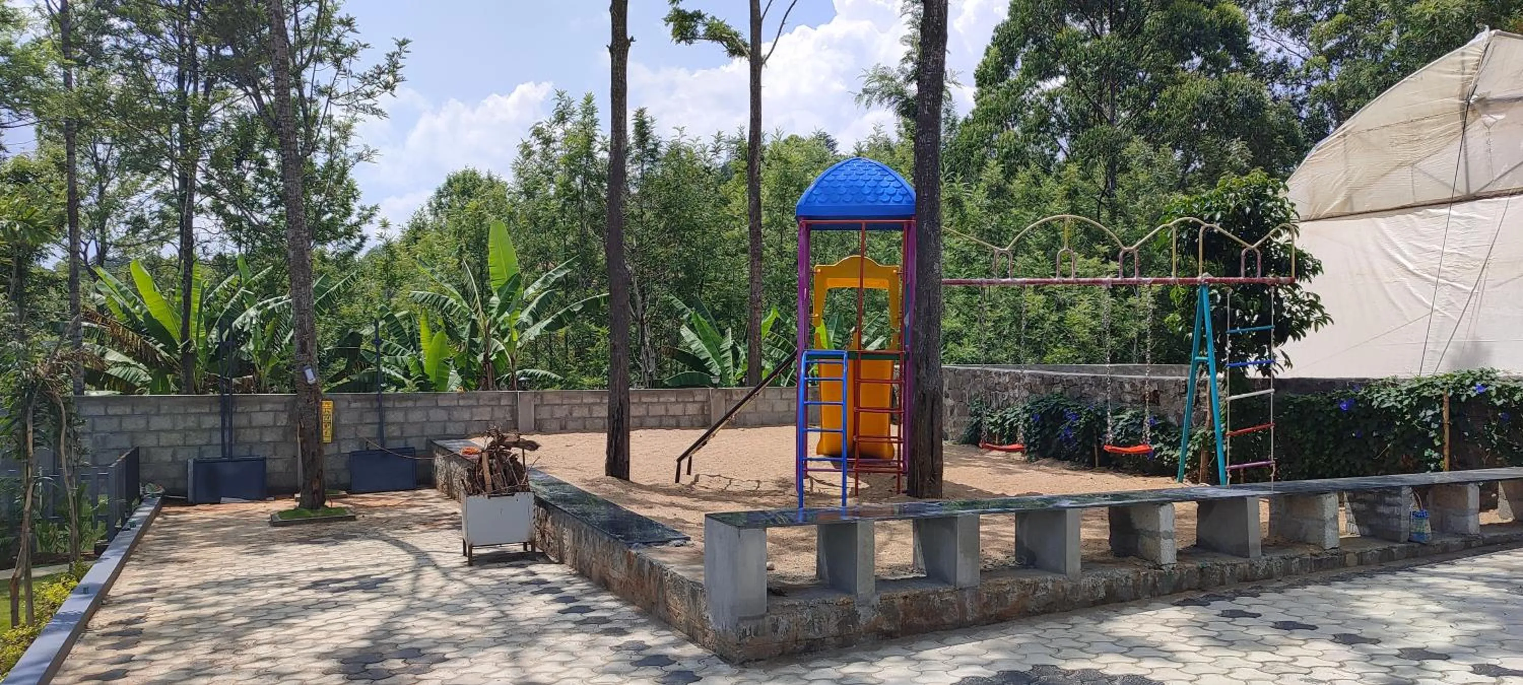 Children play ground in Le Yercaud