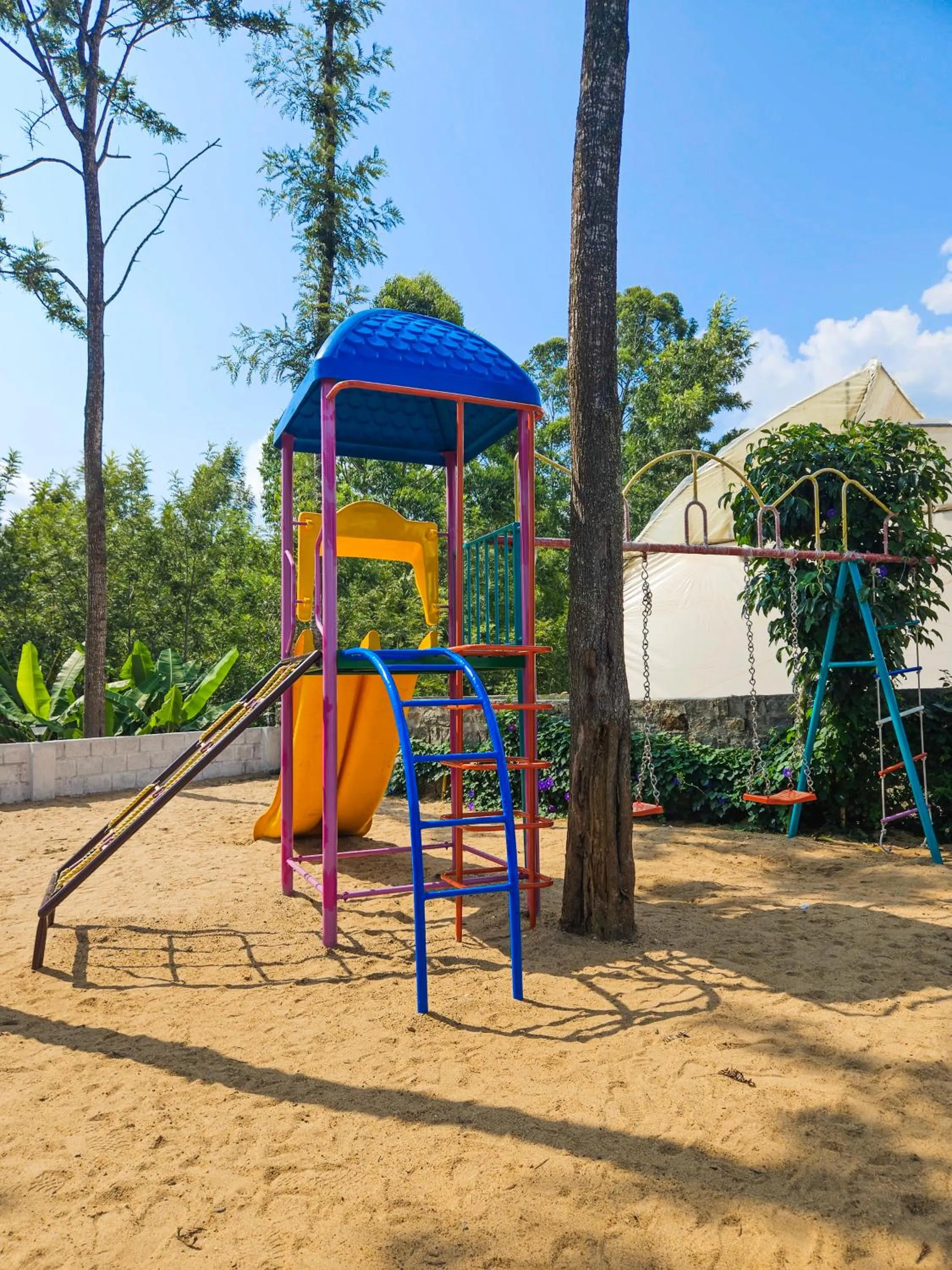 Children play ground in Le Yercaud