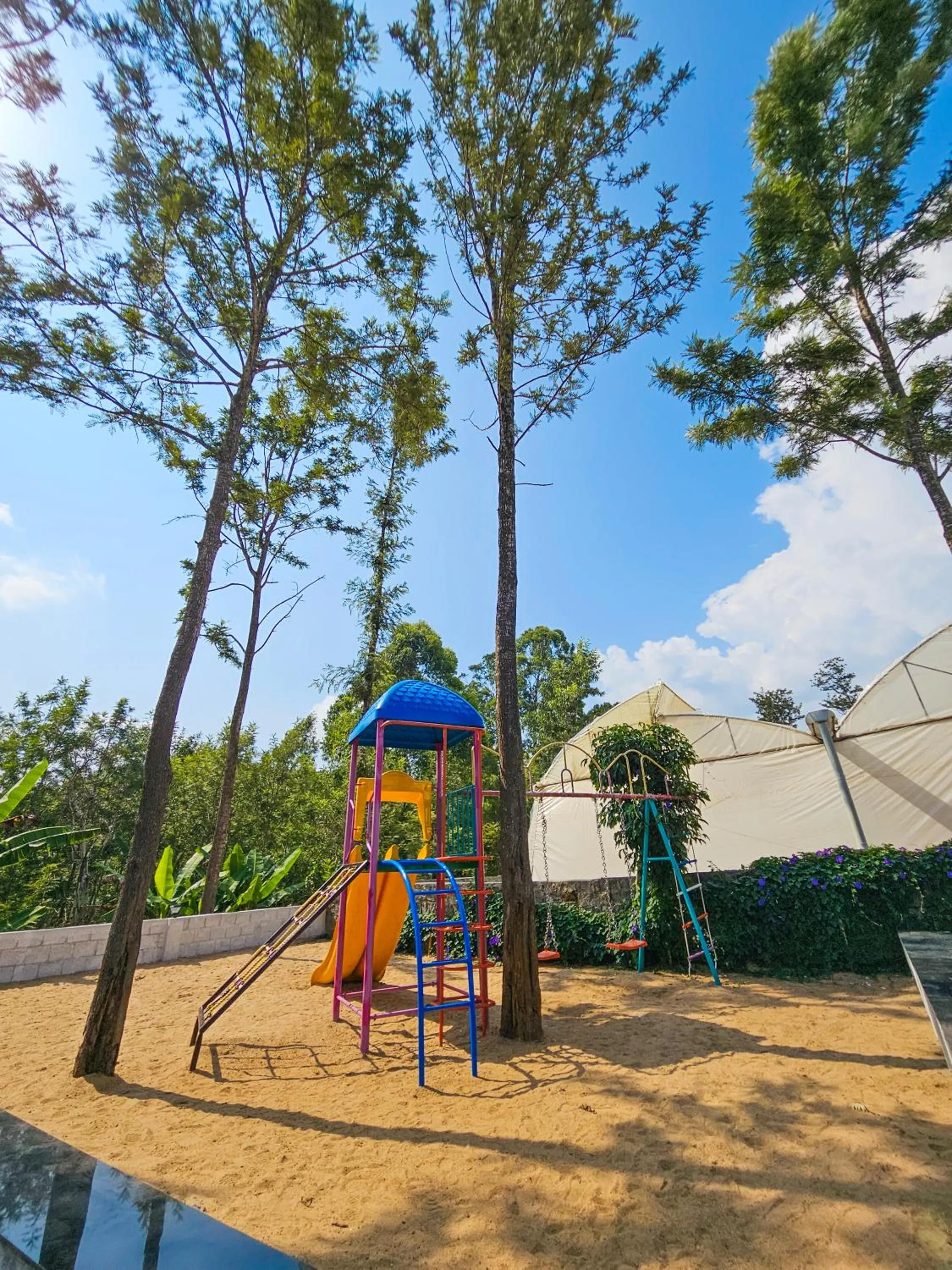 Children play ground in Le Yercaud