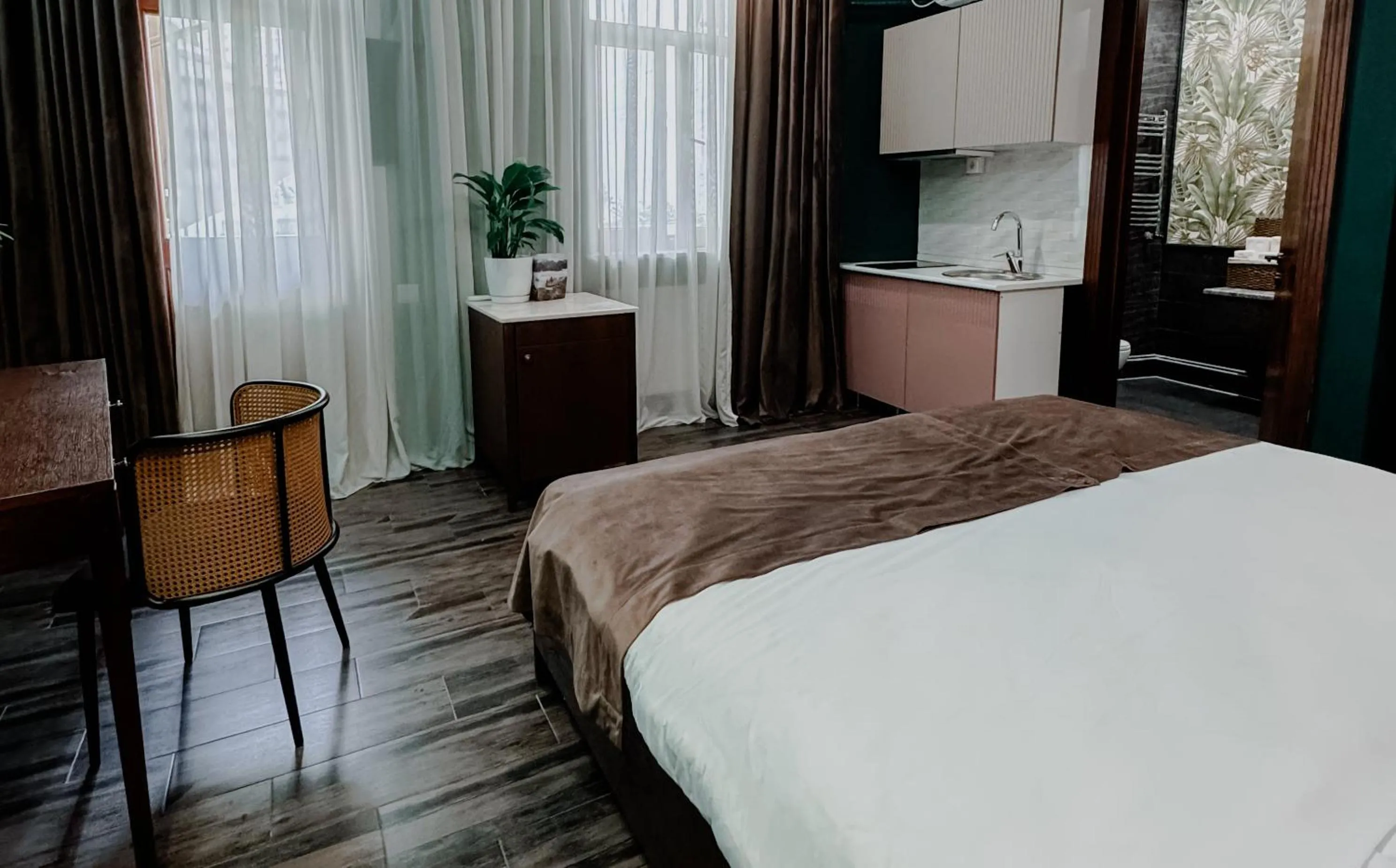 Bed in Sota Metekhi Hotel Tbilisi