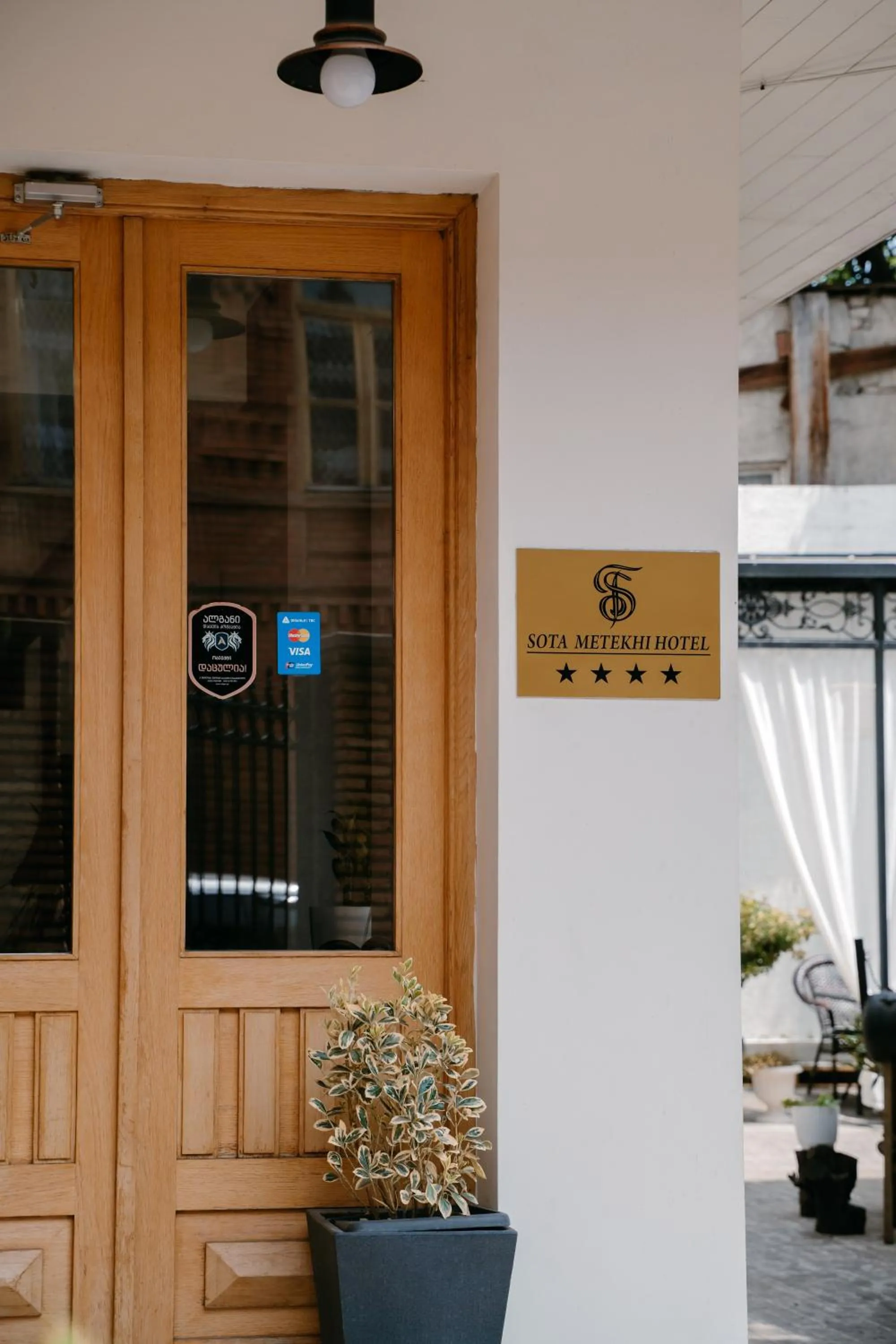 Property building in Sota Metekhi Hotel Tbilisi