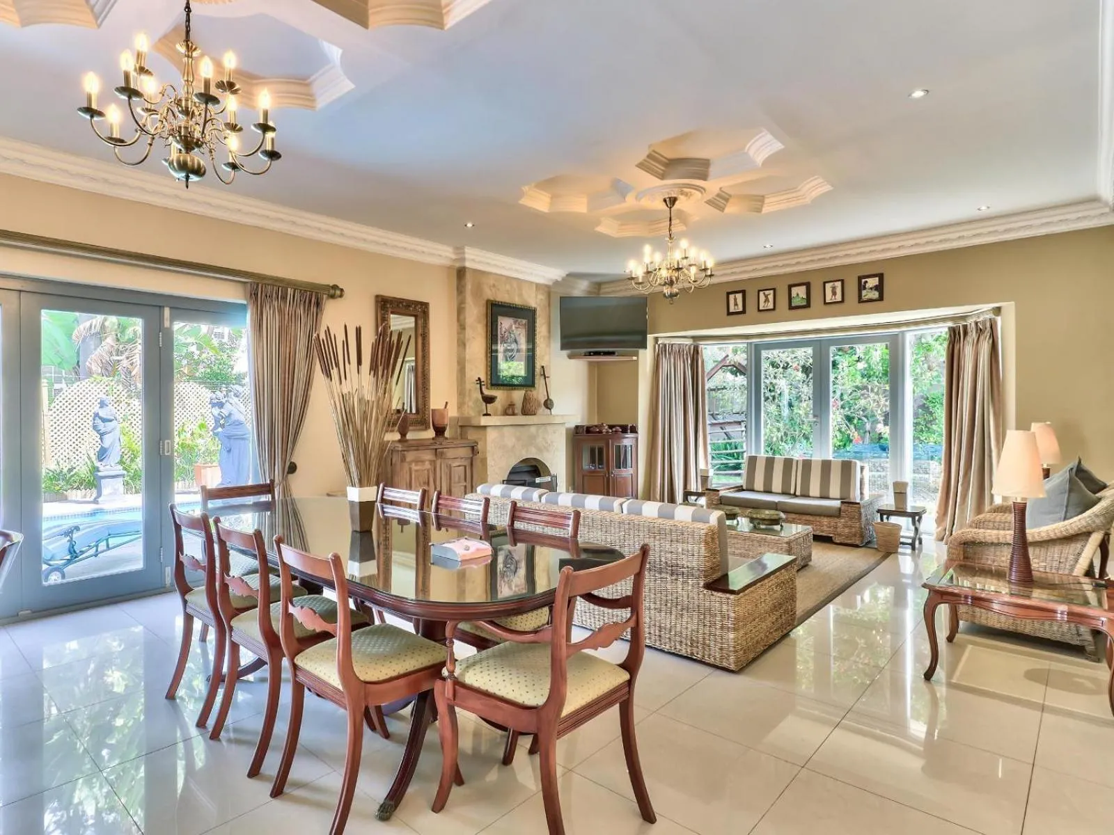 Living room in Villa Jesdene