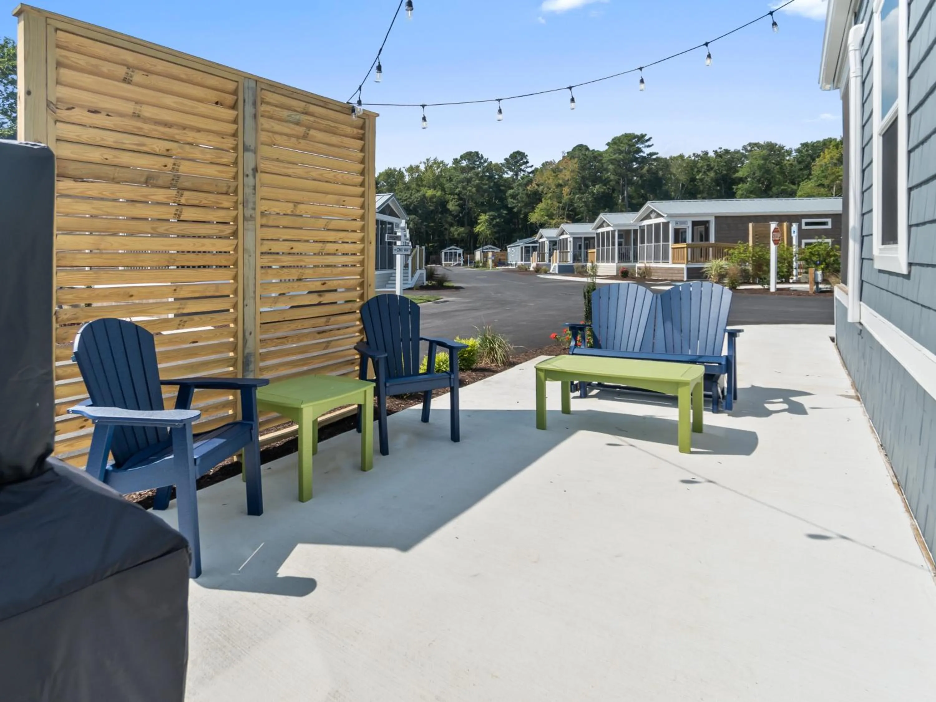 Patio in Shore Point Cottages