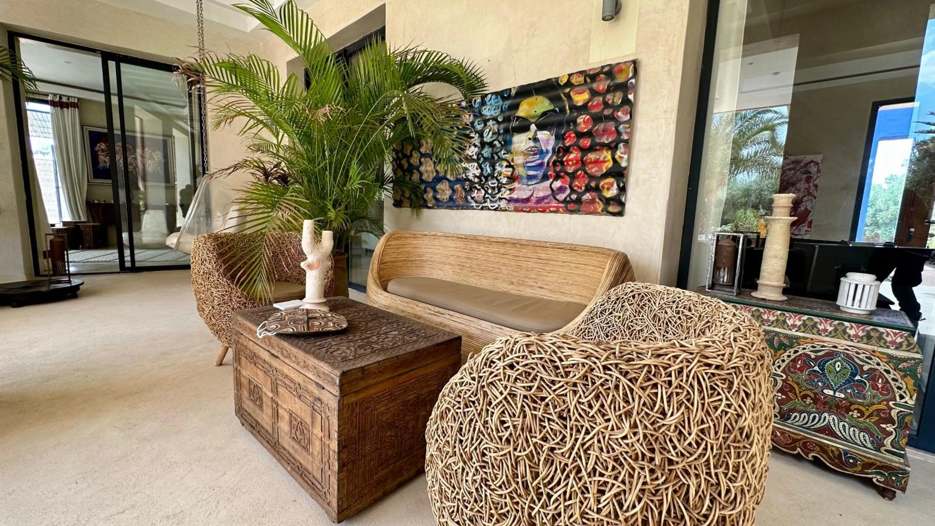 Lounge or bar in Les Jardins de Kesali By La Siredrah