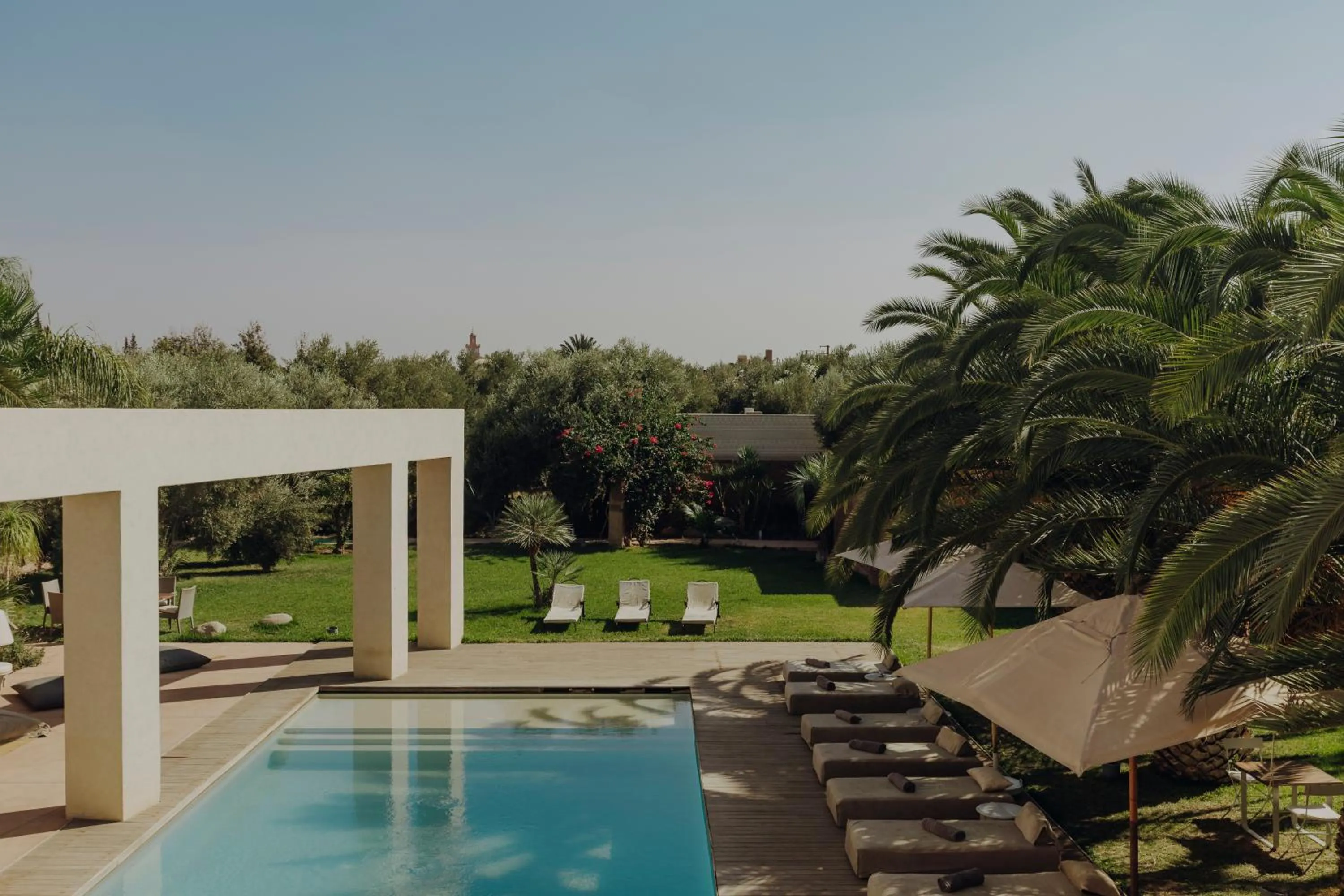 Pool view in Les Jardins de Kesali By La Siredrah