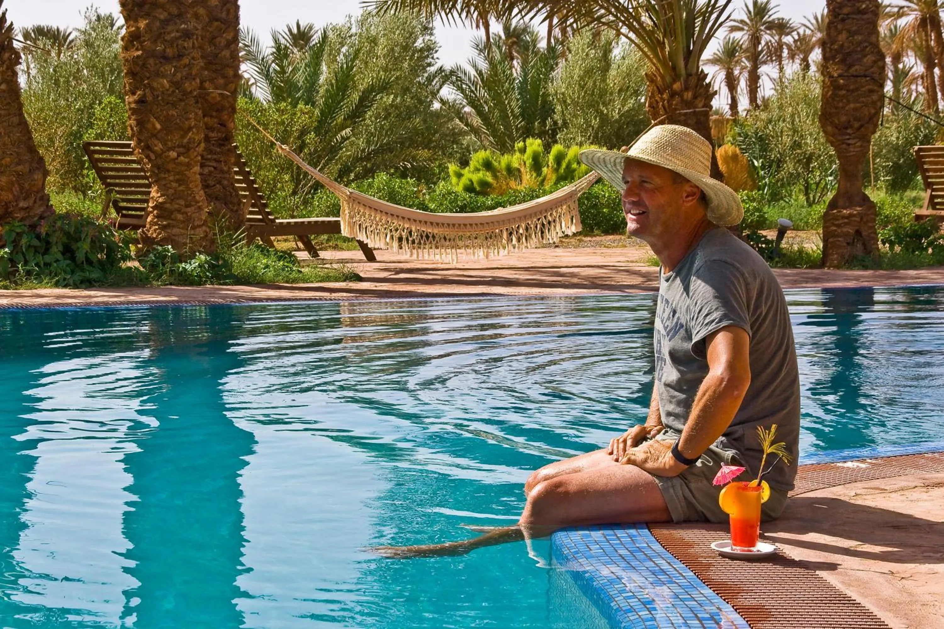 Swimming pool in Chez Le Pacha - Authentic Sahara Hotel Mhamid