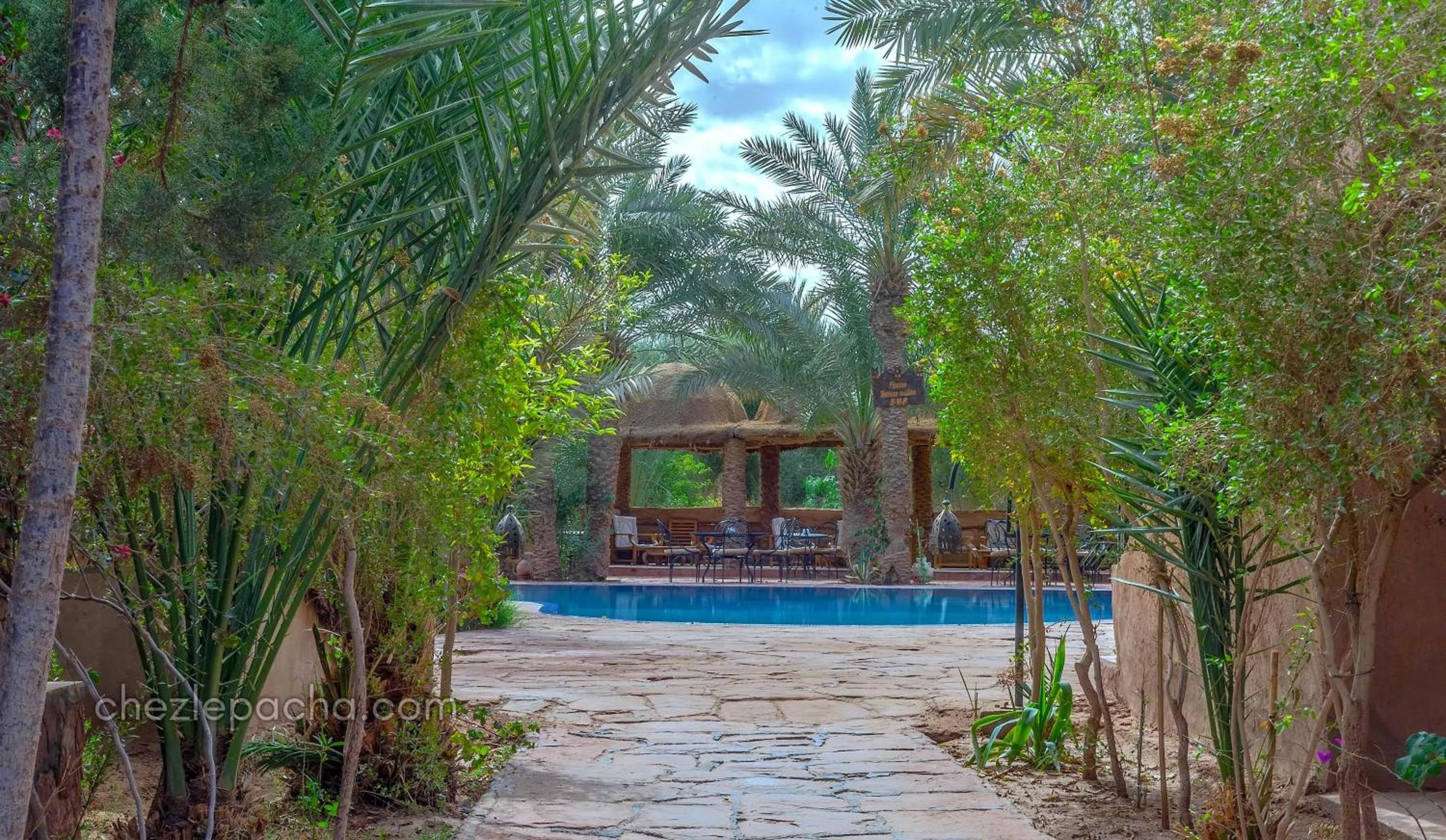 Garden in Chez Le Pacha - Authentic Sahara Hotel Mhamid