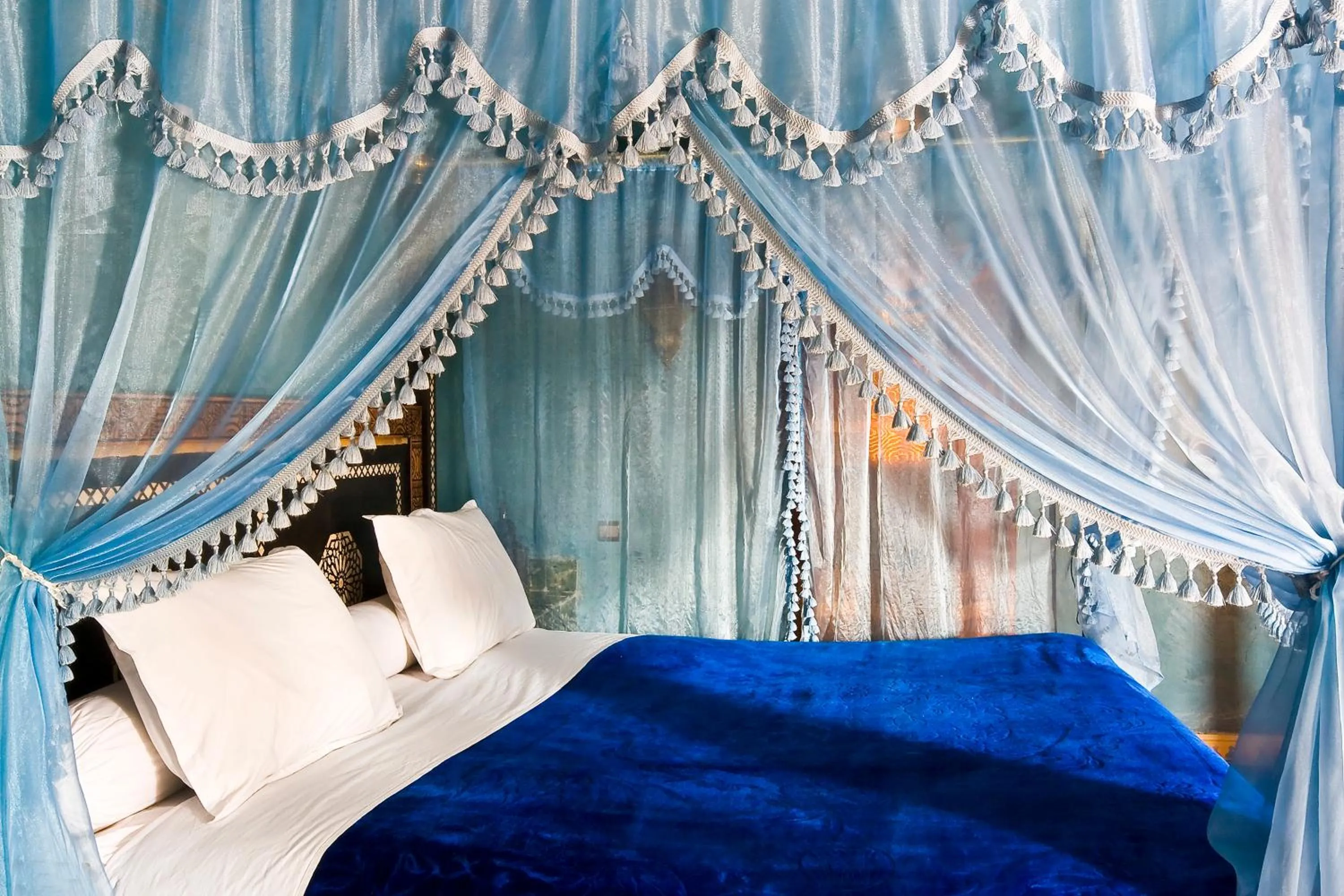 Bedroom, Bed in Chez Le Pacha - Authentic Sahara Hotel Mhamid