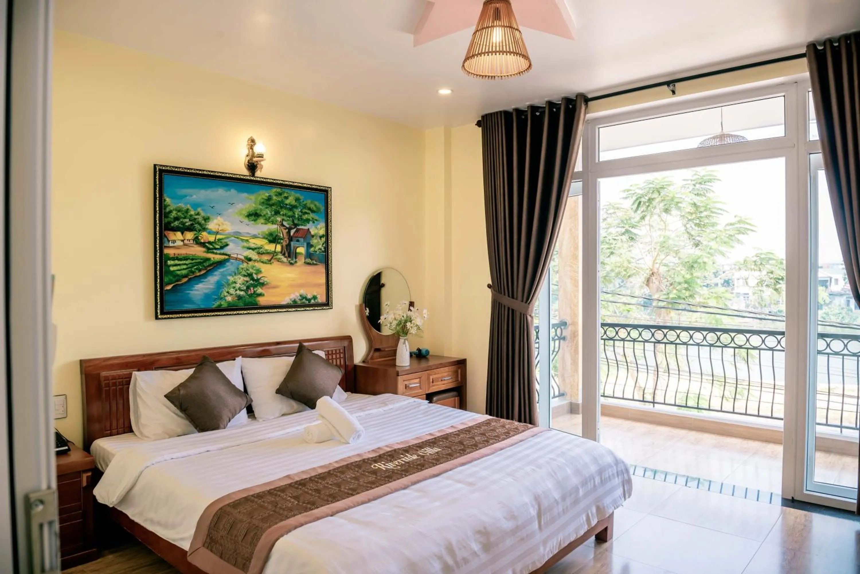 Bed in Orchid Riverside Villa