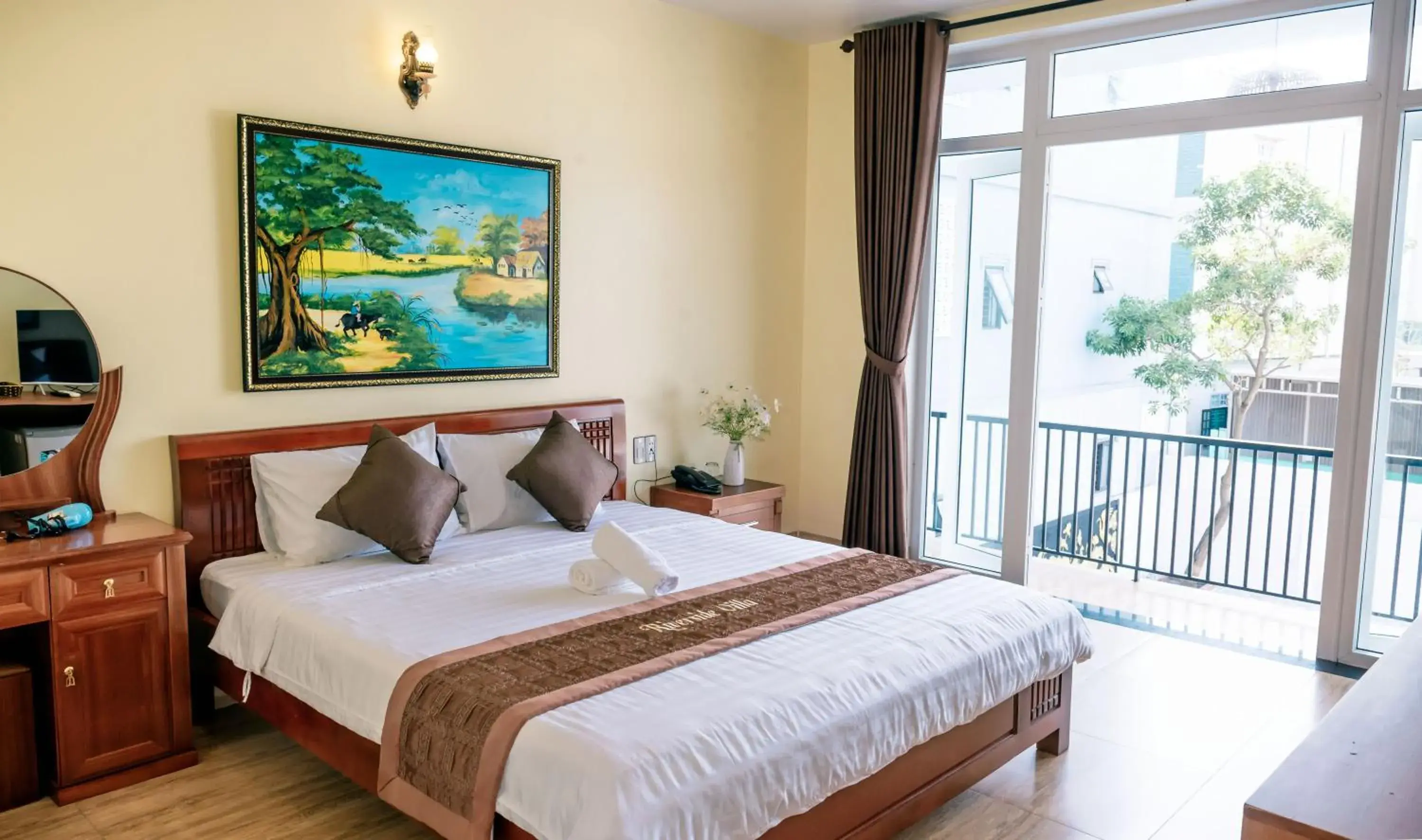 Double Room with Balcony in Orchid Riverside Villa Double Room with Balcony in Orchid Riverside Villa