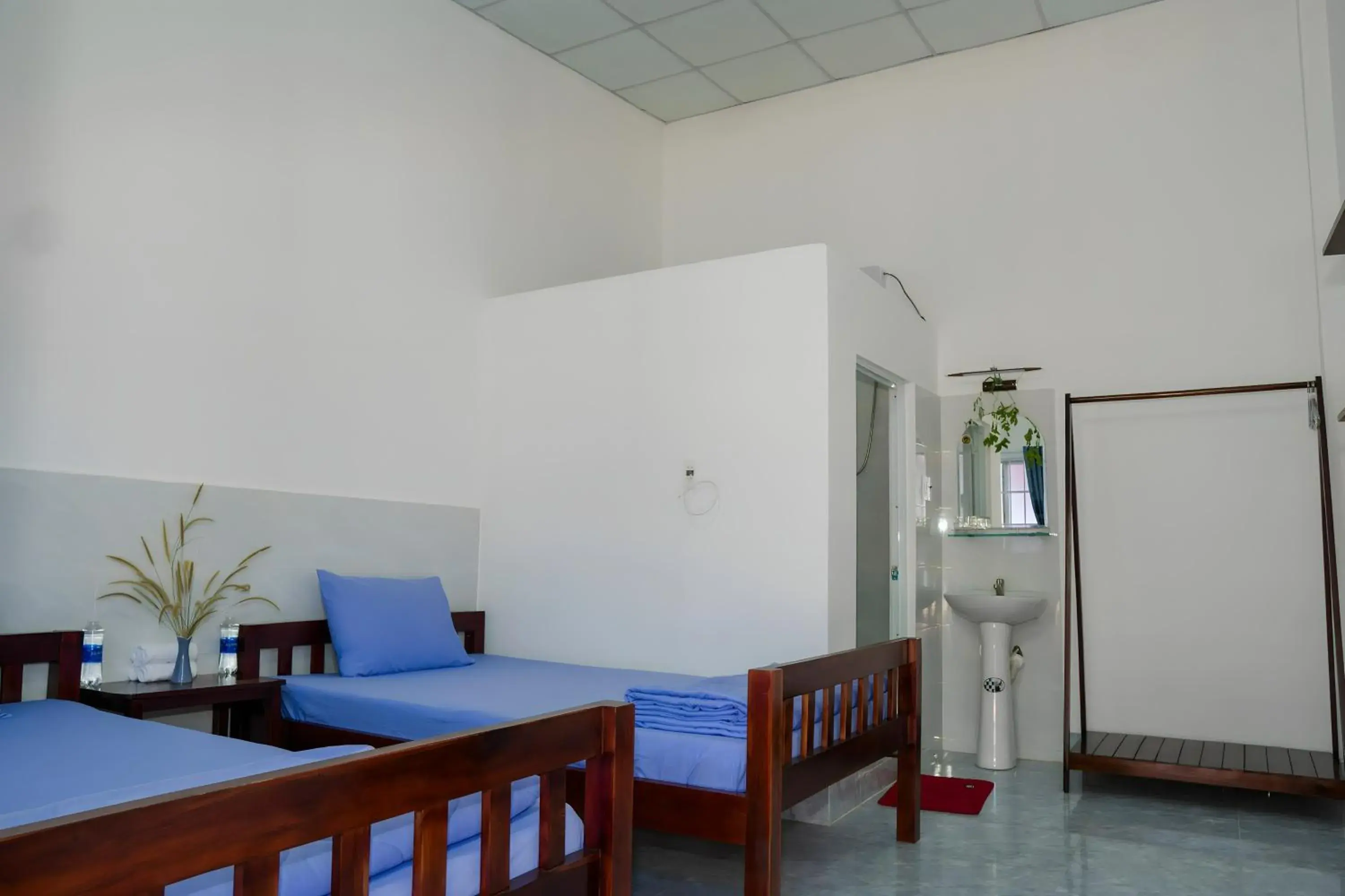 Bed in Nhà Nghỉ Vườn Oải Hương LAVENDER GARDEN GUEST HOUSE Bed in Nhà Nghỉ Vườn Oải Hương LAVENDER GARDEN GUEST HOUSE