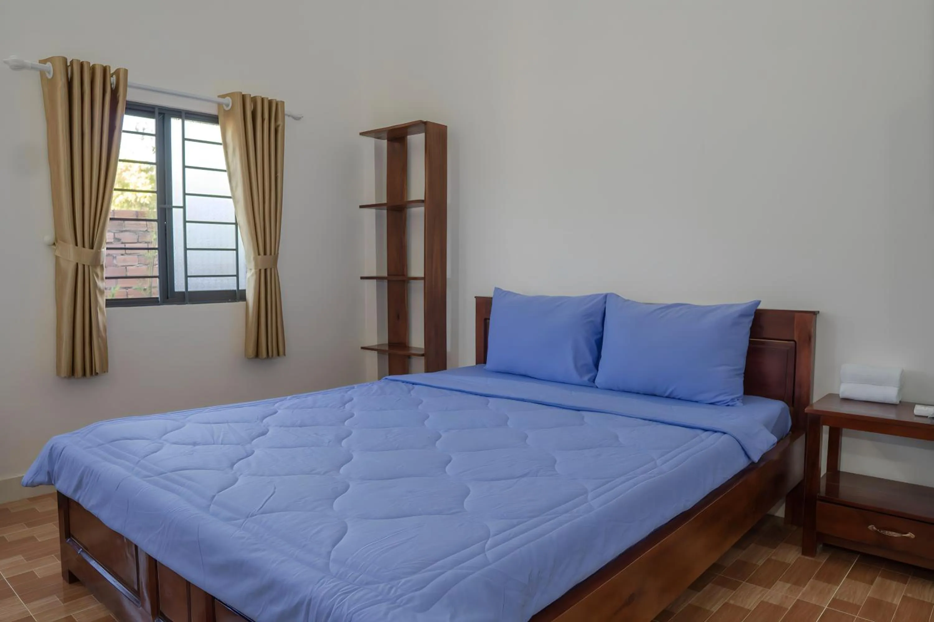 Bed in Nhà Nghỉ Vườn Oải Hương LAVENDER GARDEN GUEST HOUSE