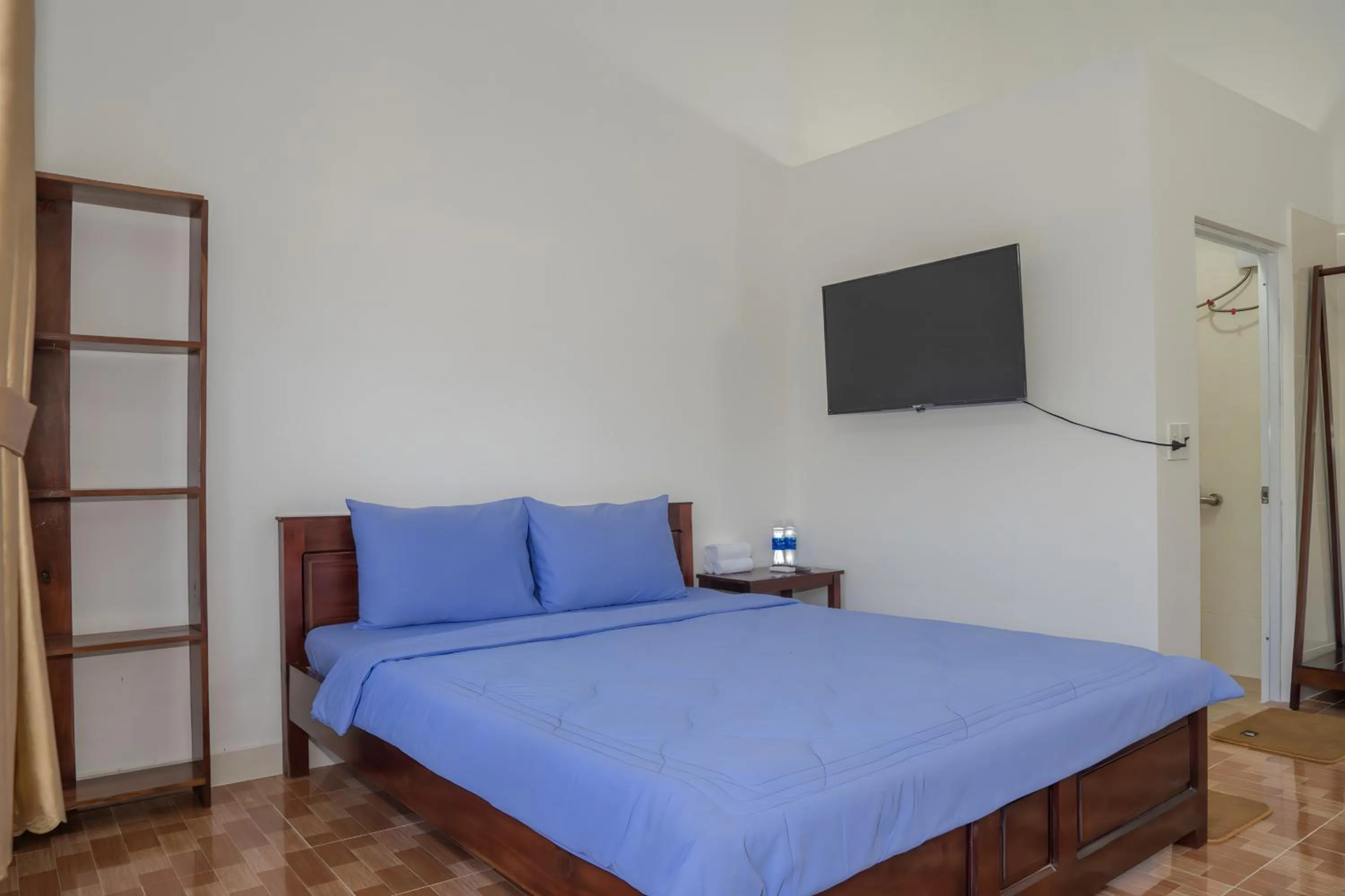 Bed in Nhà Nghỉ Vườn Oải Hương LAVENDER GARDEN GUEST HOUSE