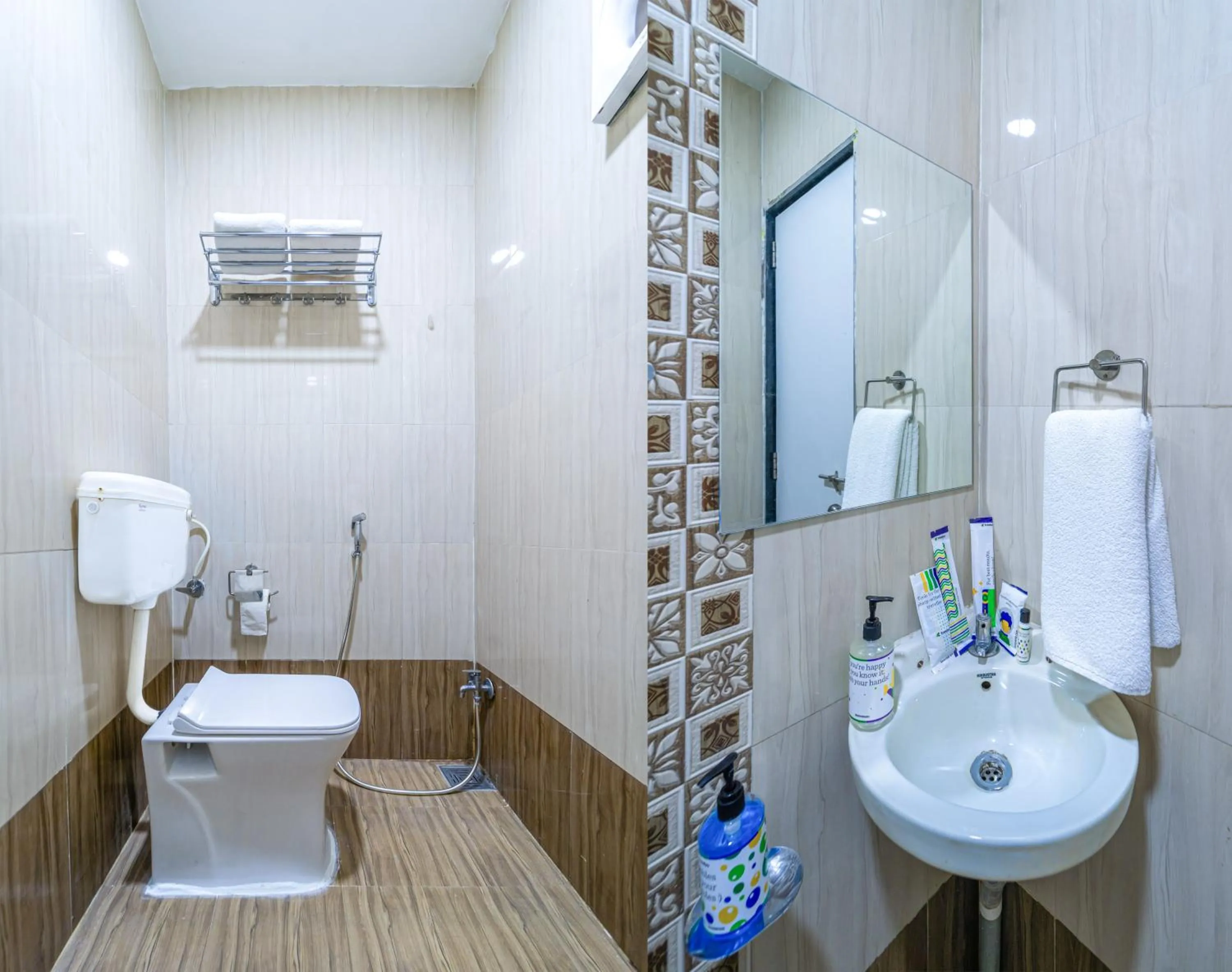 Bathroom in Treebo Kaizen, 3 Kms From Paragliding