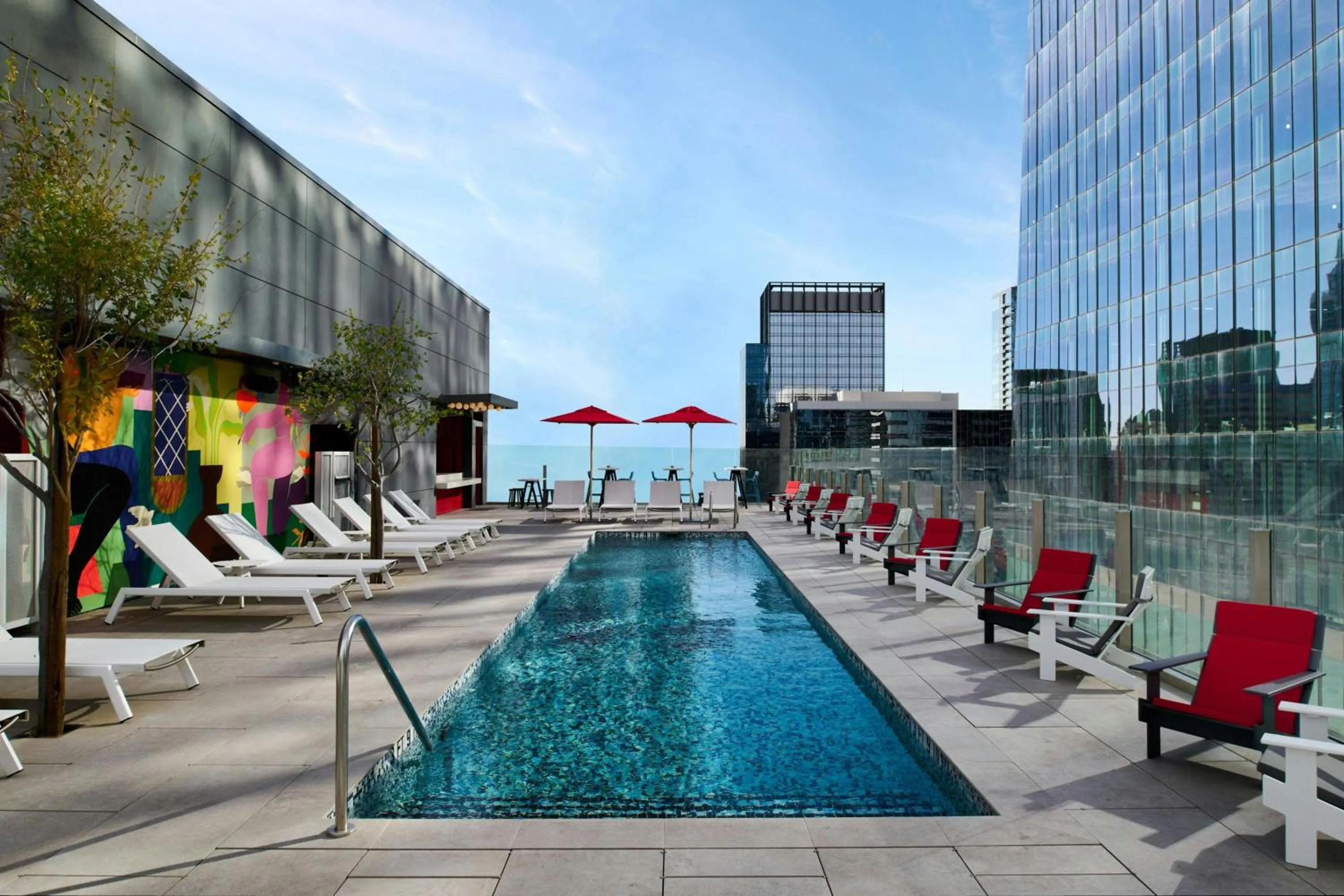 Swimming pool in citizenM Austin Downtown