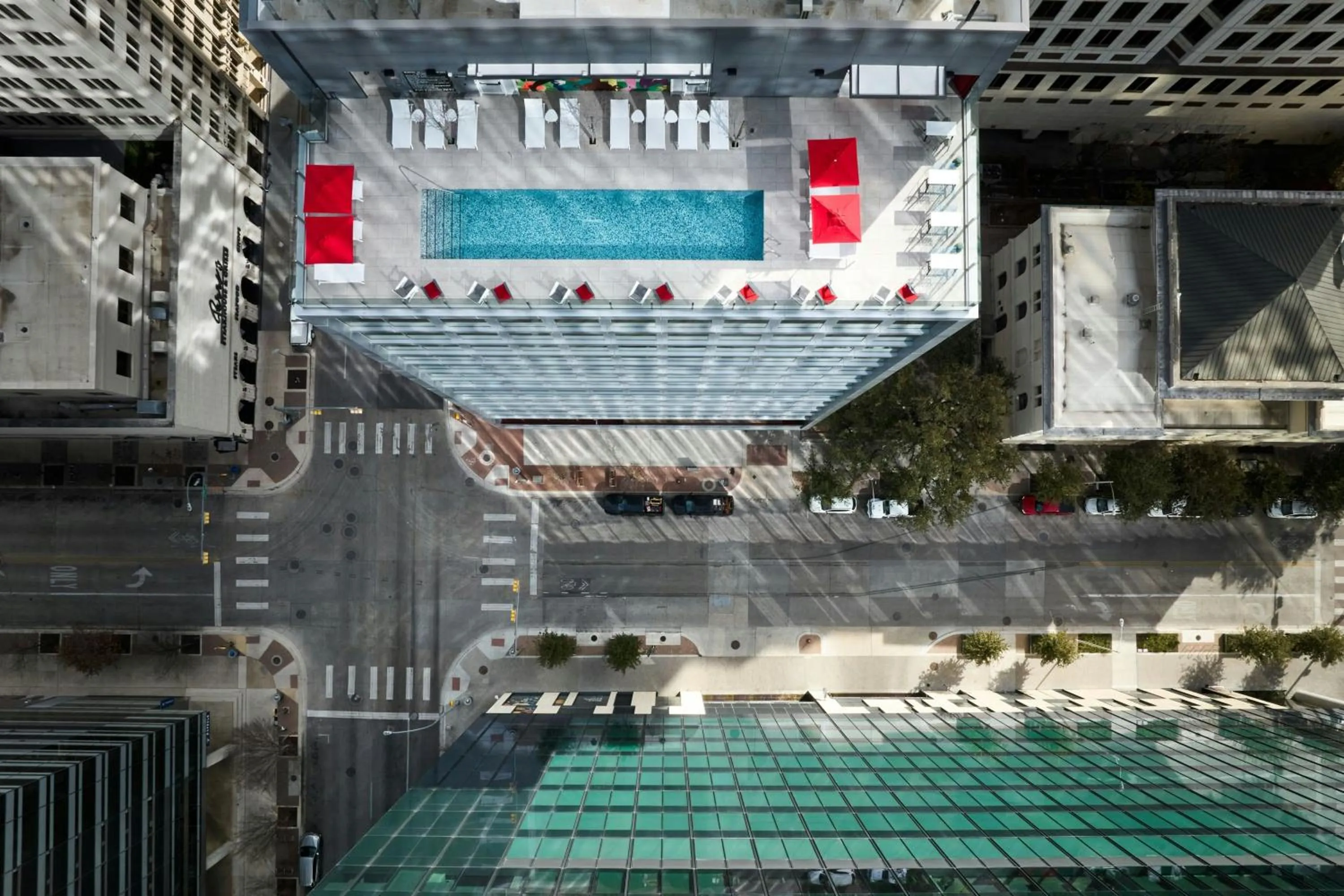 Swimming pool in citizenM Austin Downtown