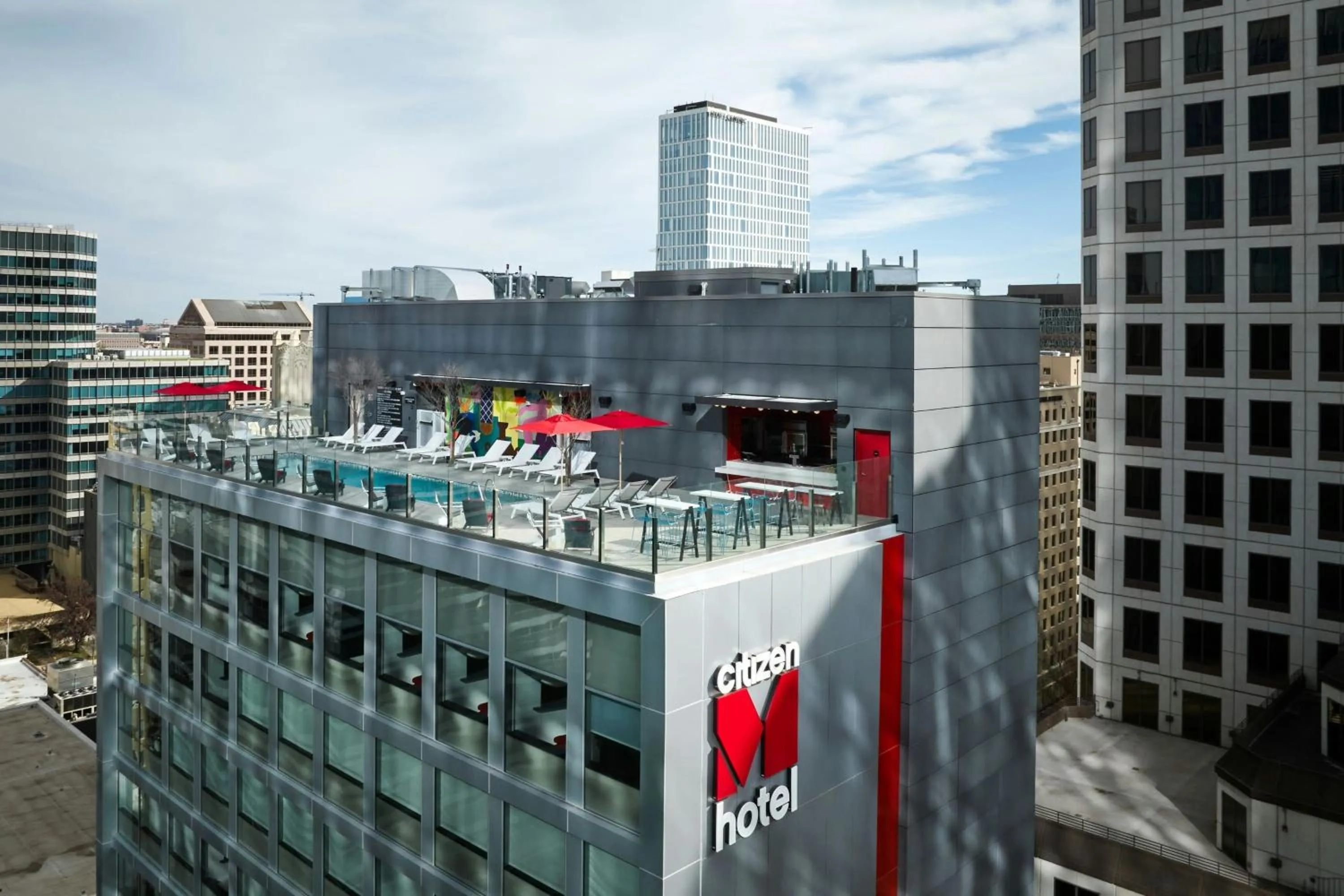 Swimming pool in citizenM Austin Downtown