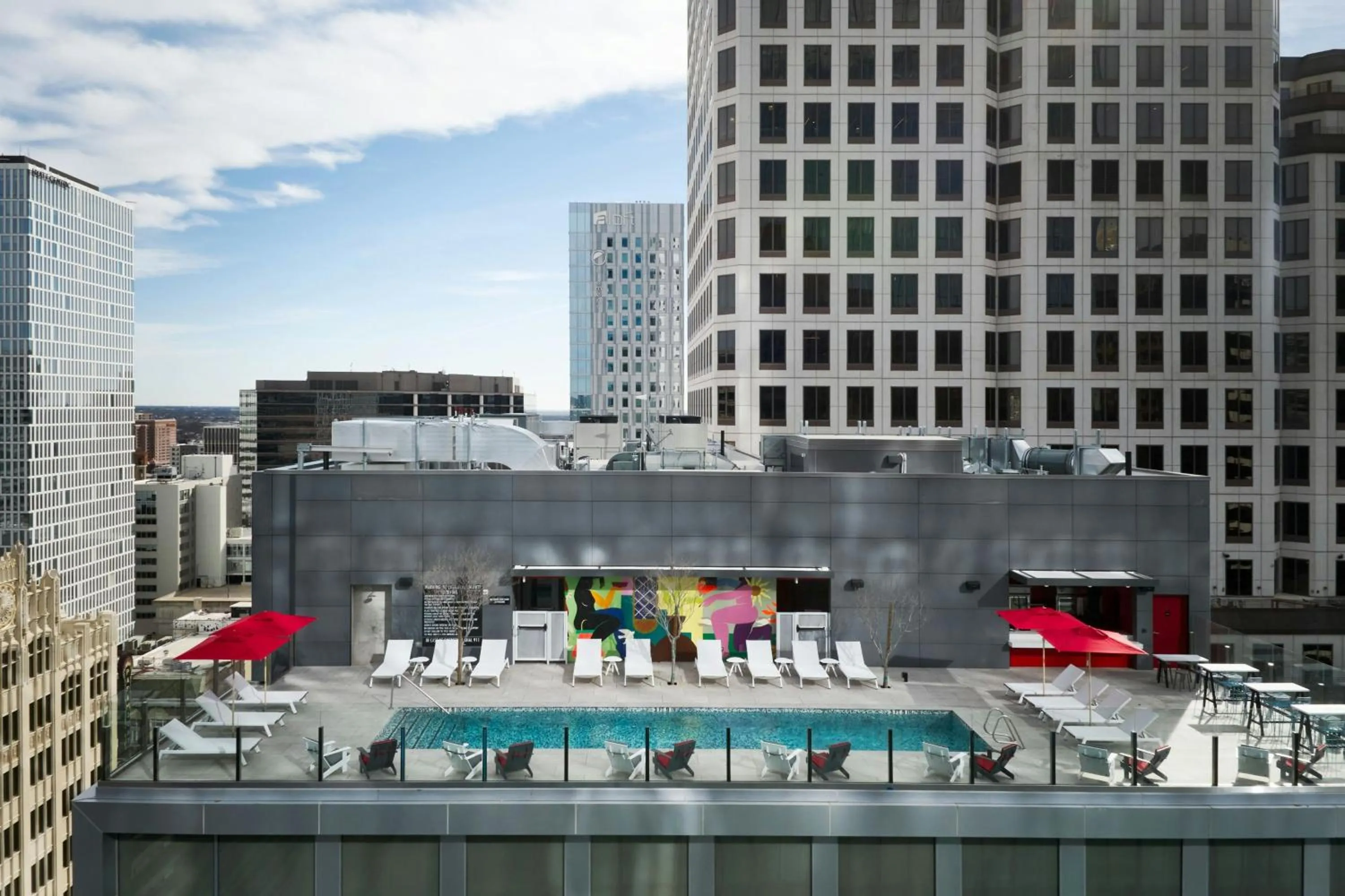Swimming pool in citizenM Austin Downtown