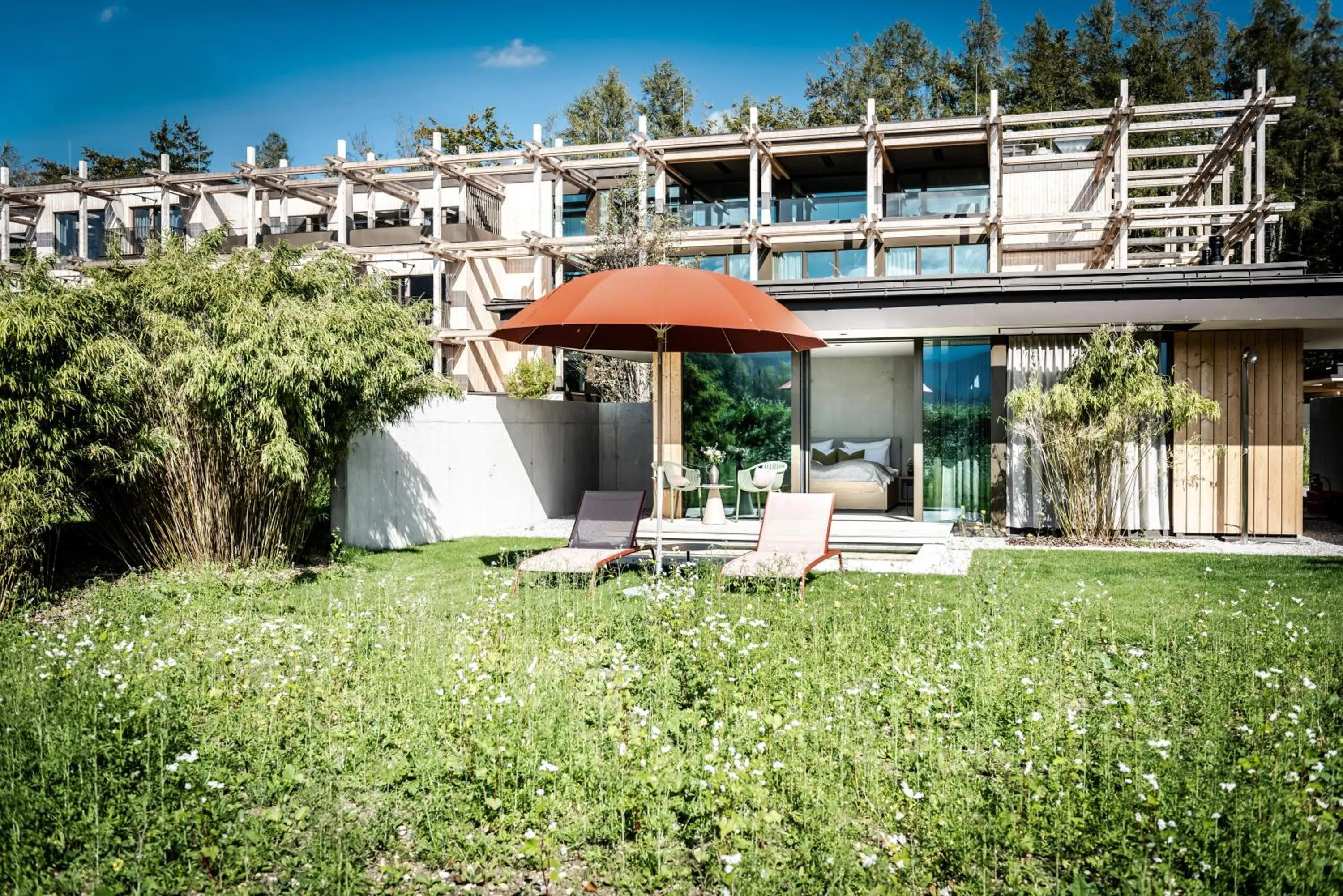 Garden view in Hotel BERGEBLICK