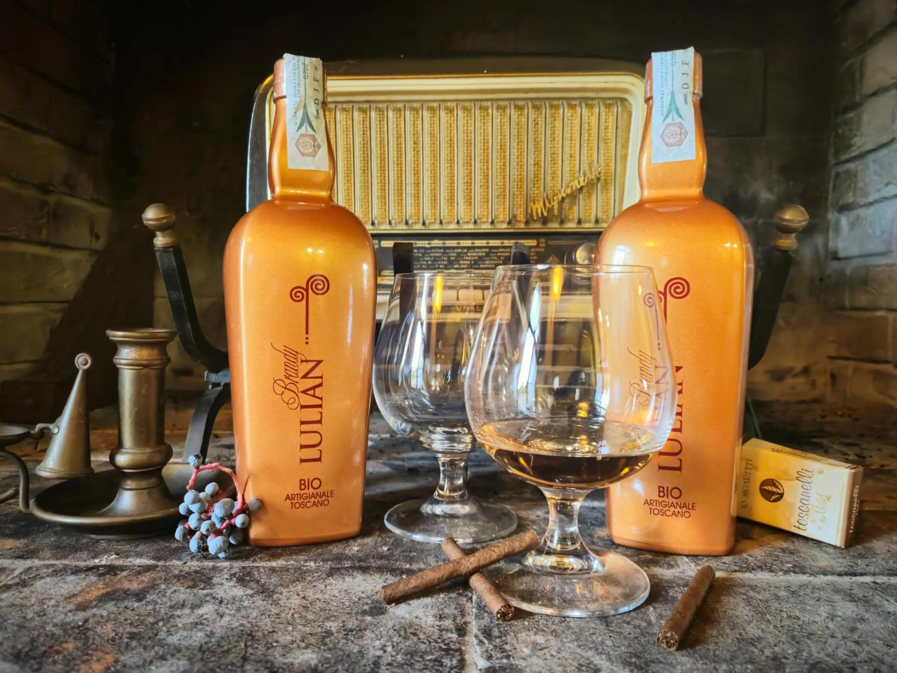 fireplace in Agriturismo Ai Massi