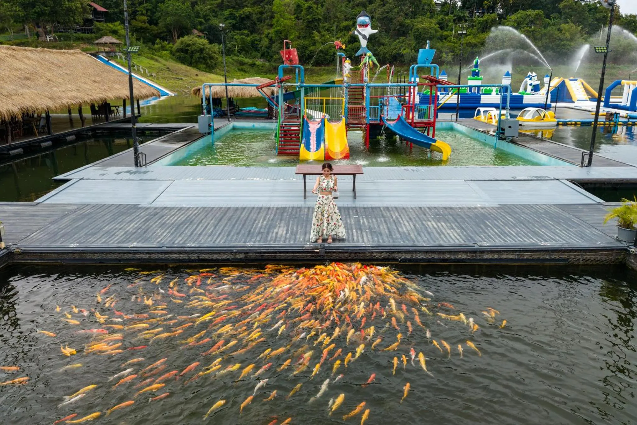 Aqua park in Ruknam Resort